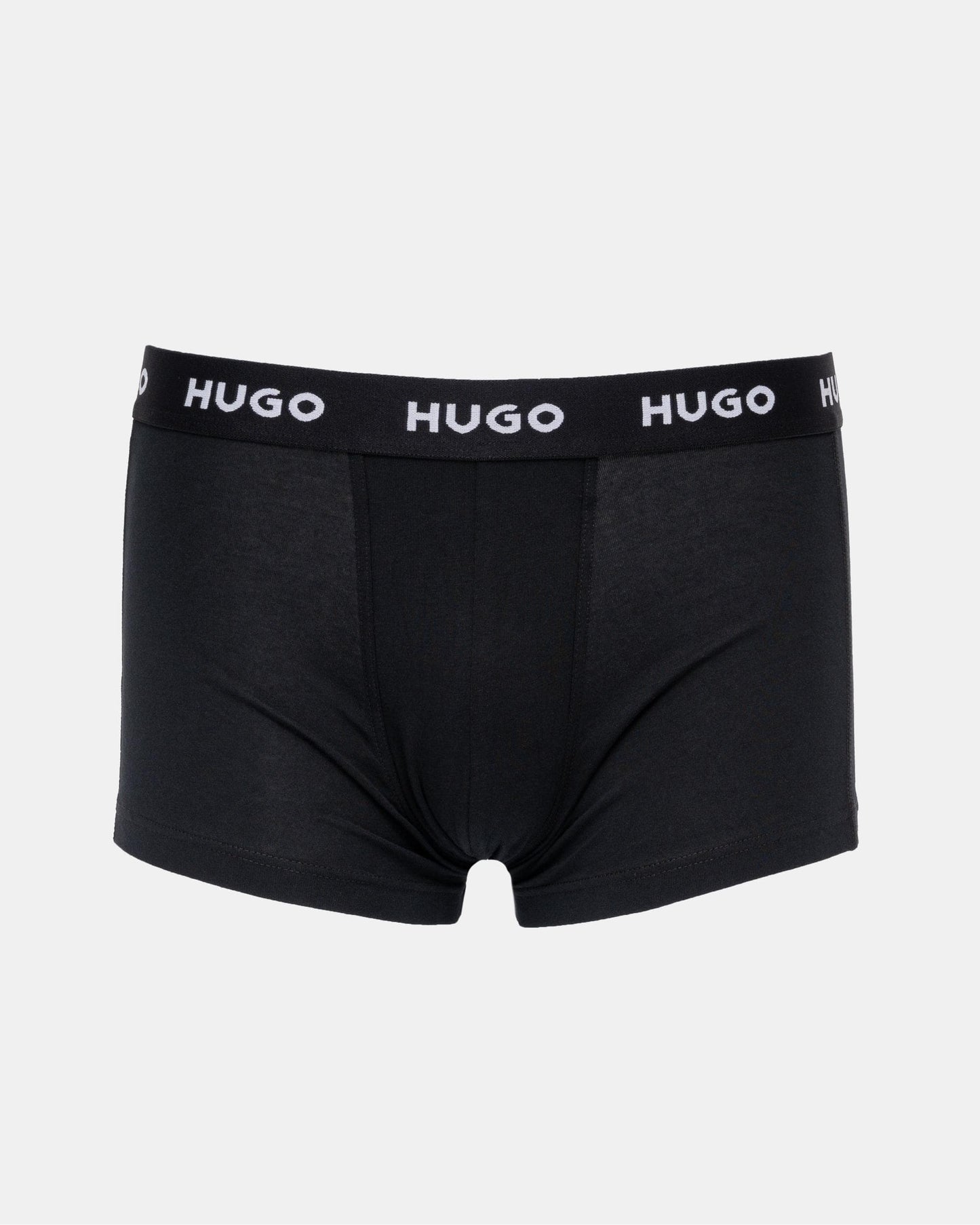 HUGO 3-Pack Mens Trunks with Coloured Waistbands - Black 010