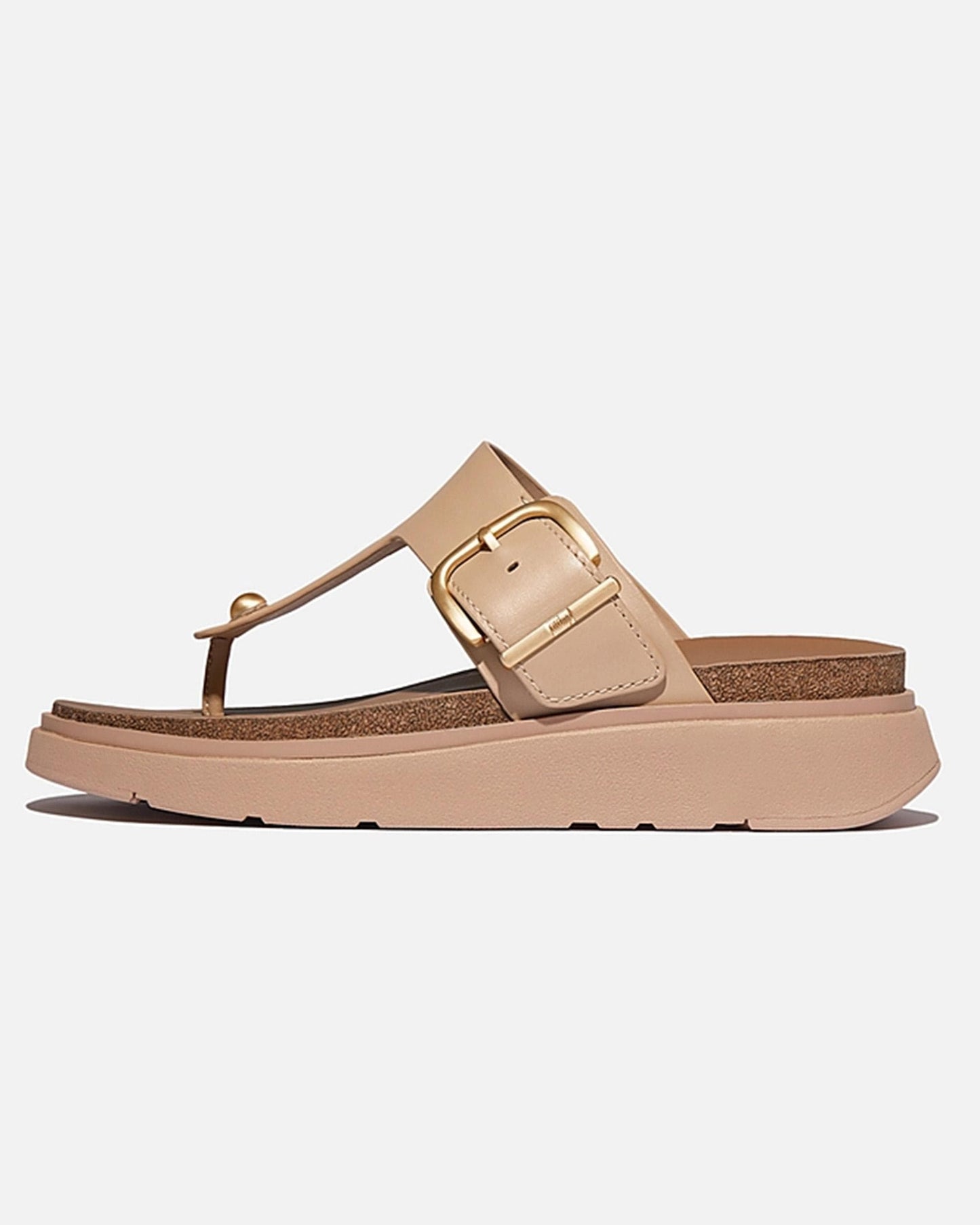 FitFlop Womens Gen-FF Buckle Leather Toe-Post Sandals