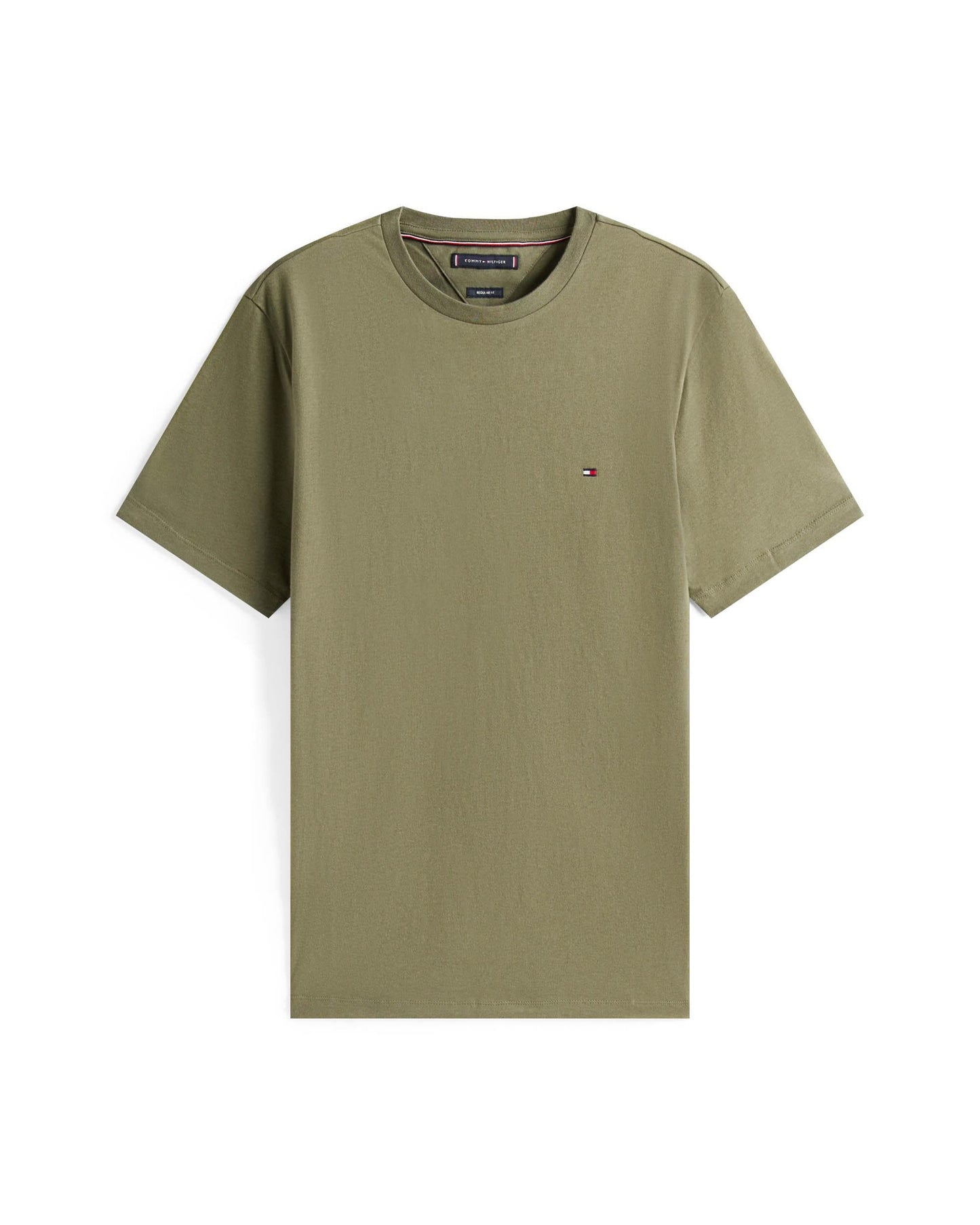 Tommy Hilfiger Essential Seasonal Regular Fit Solid Mens T-Shirt - Battle Green