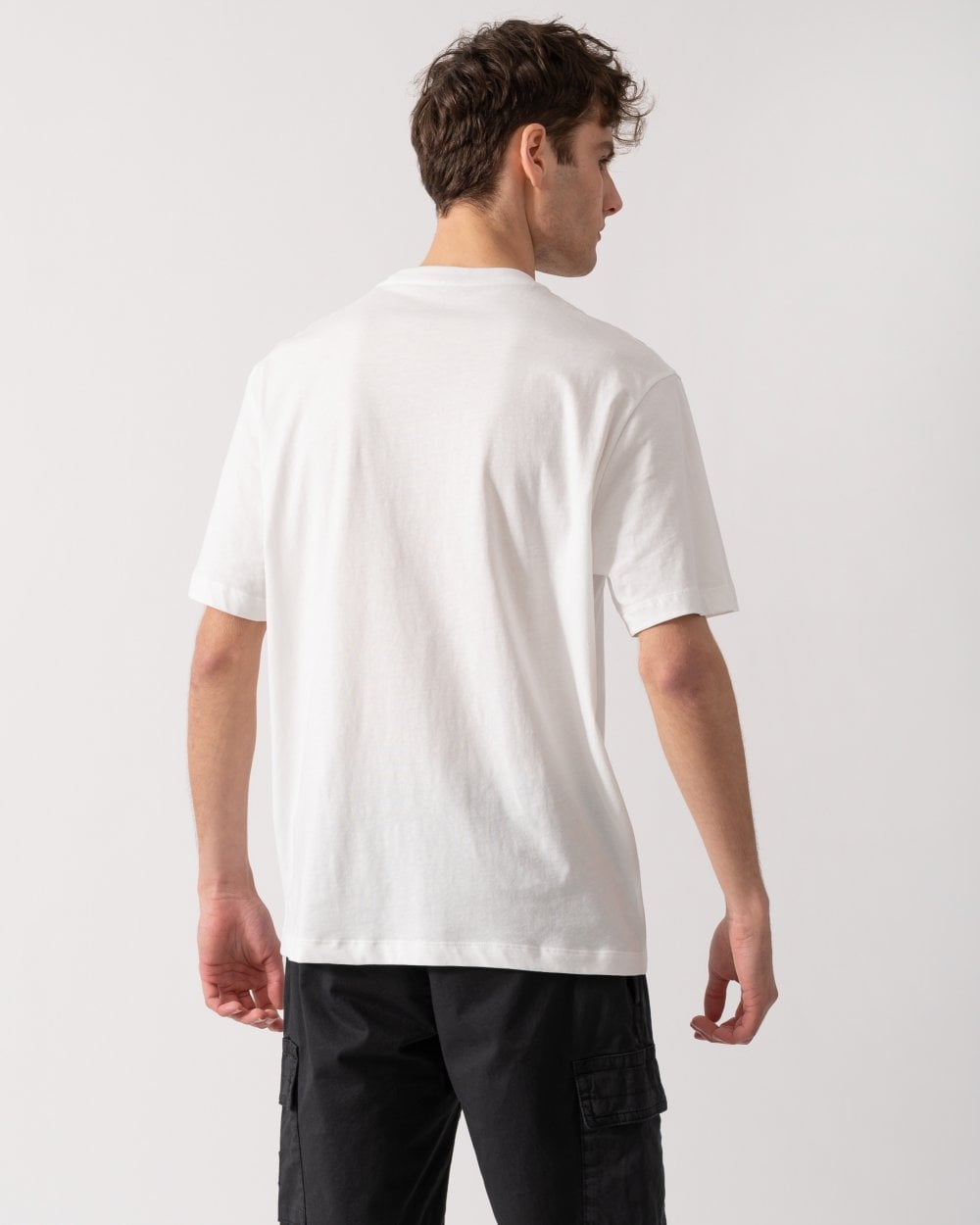Armani Exchange Armani Exchange Mens Embroidered Palm Trees AX Logo T-Shirt
