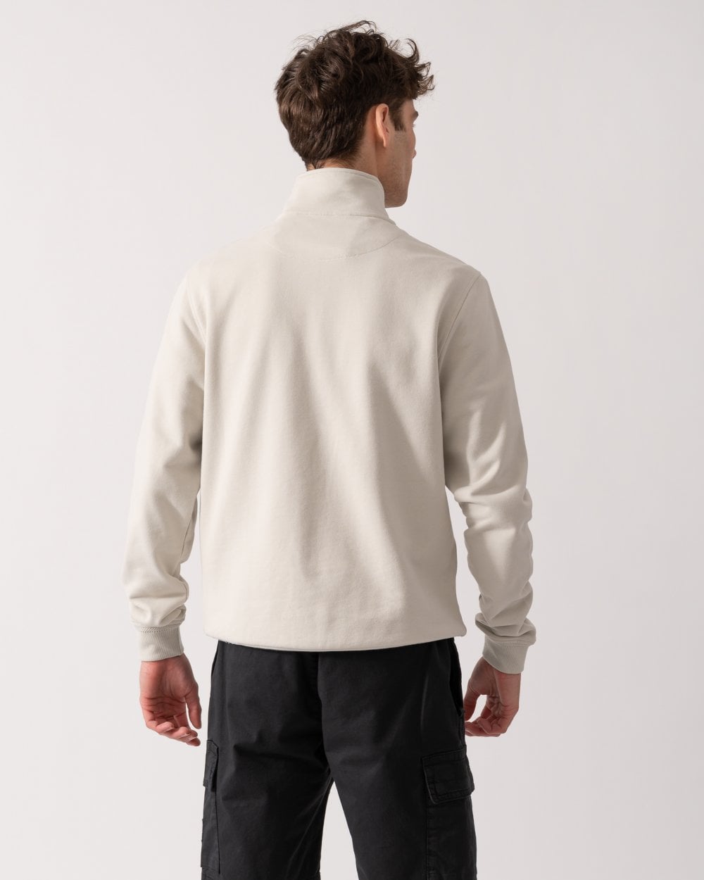 Belstaff Quarter Zip Sweatshirt - Stone Beige