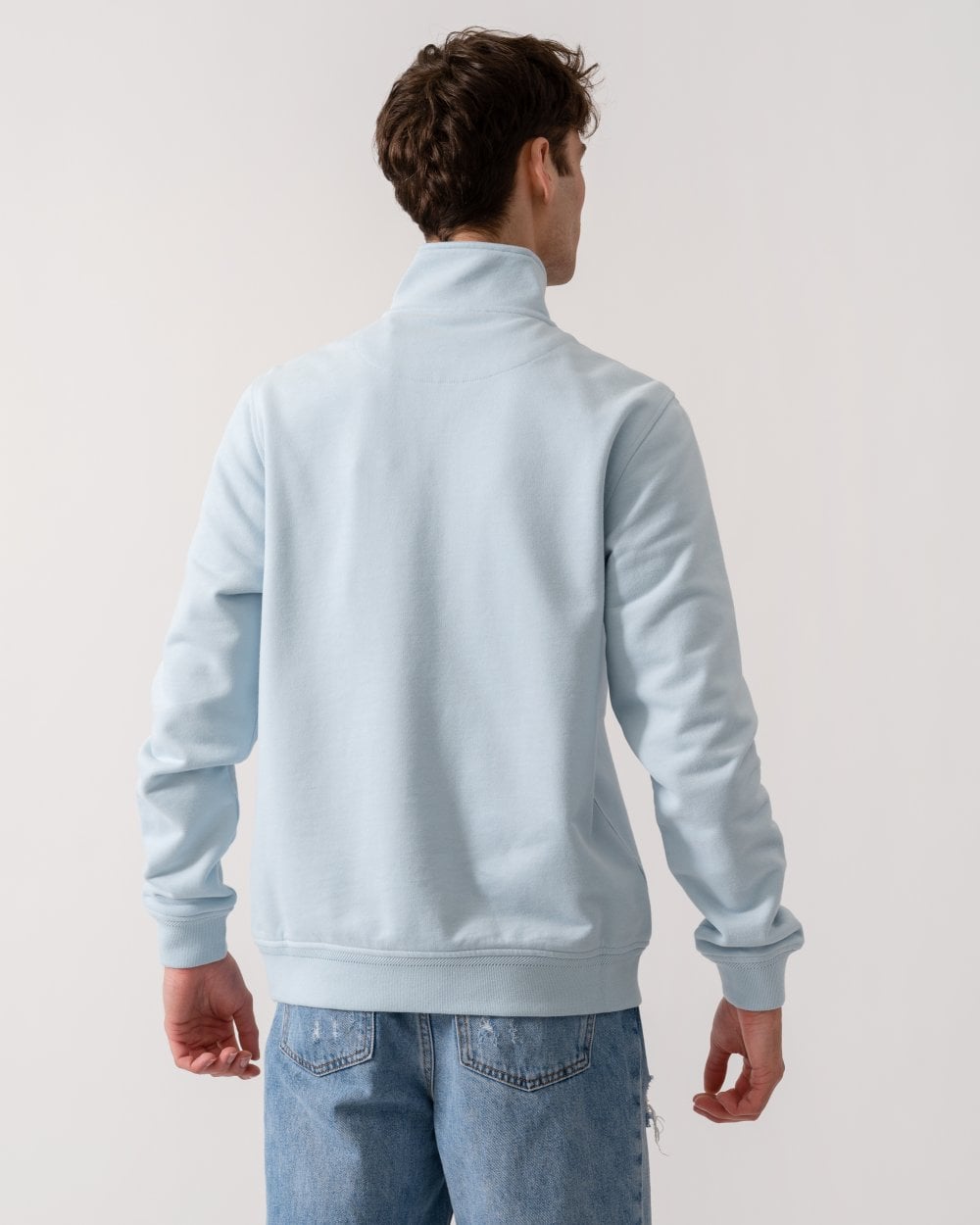 Belstaff Quarter Zip Sweatshirt - Sky Blue