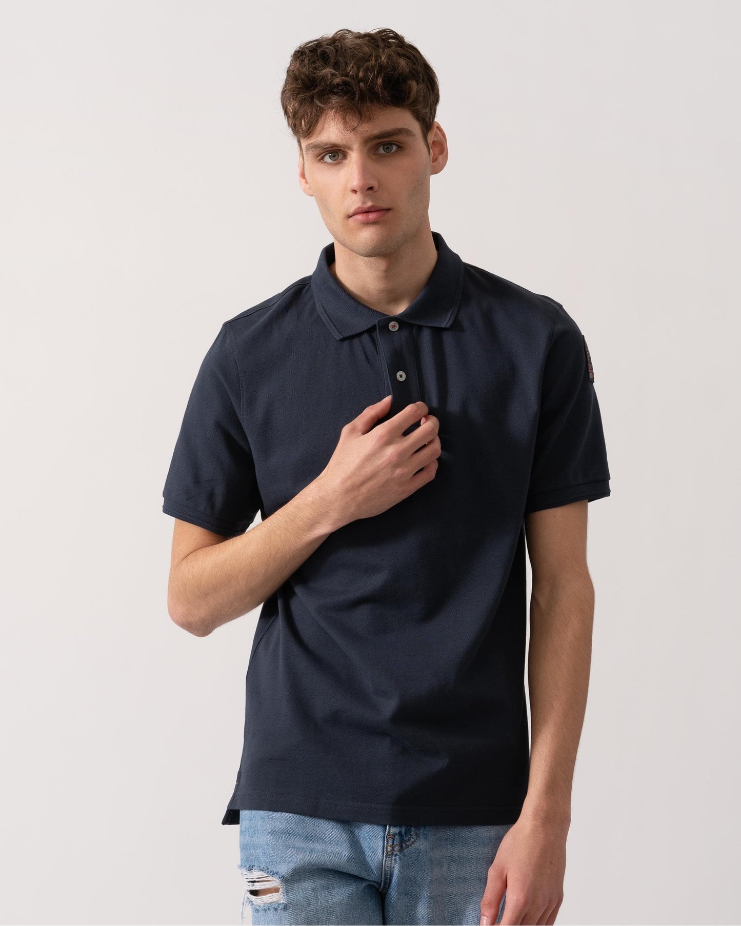 Parajumpers Gangapuma Mens Polo Shirt - Blue Navy 0316