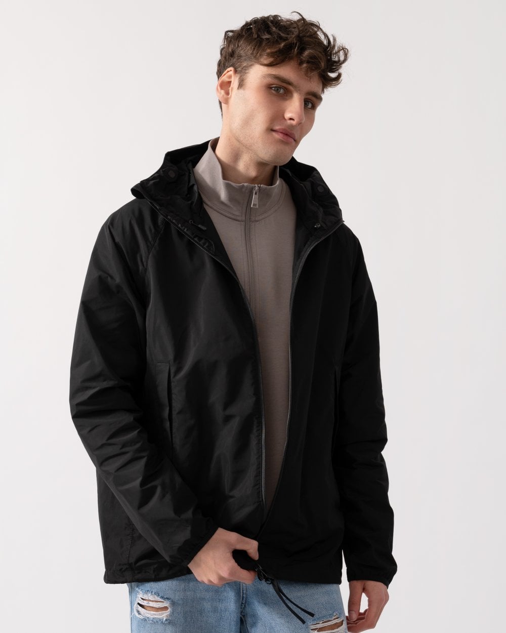 Barbour International Porter Mens Showerproof Jacket - Black
