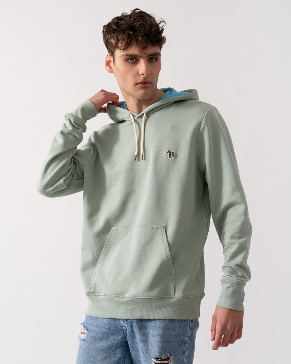 PS Paul Smith Mens Regular Fit Pullover Zebra Hoodie