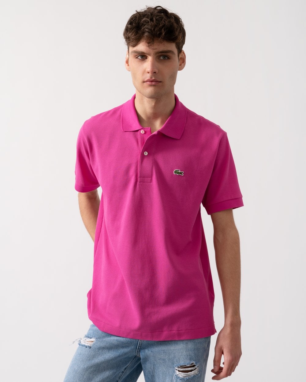 Lacoste Classic Fit L.12.12 Mens Short Sleeve Polo Shirt - Malva I1L