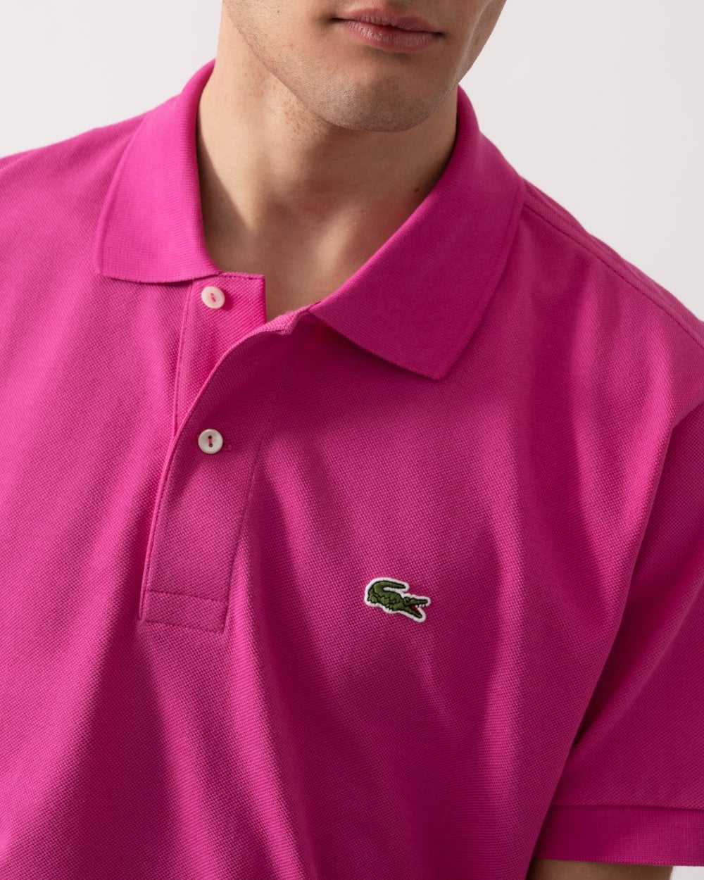 Lacoste Classic Fit L.12.12 Mens Short Sleeve Polo Shirt - Malva I1L