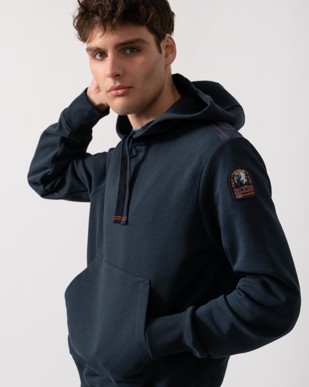 Parajumpers Everest Mens Hooded Sweatshirt - Blue Navy 0316