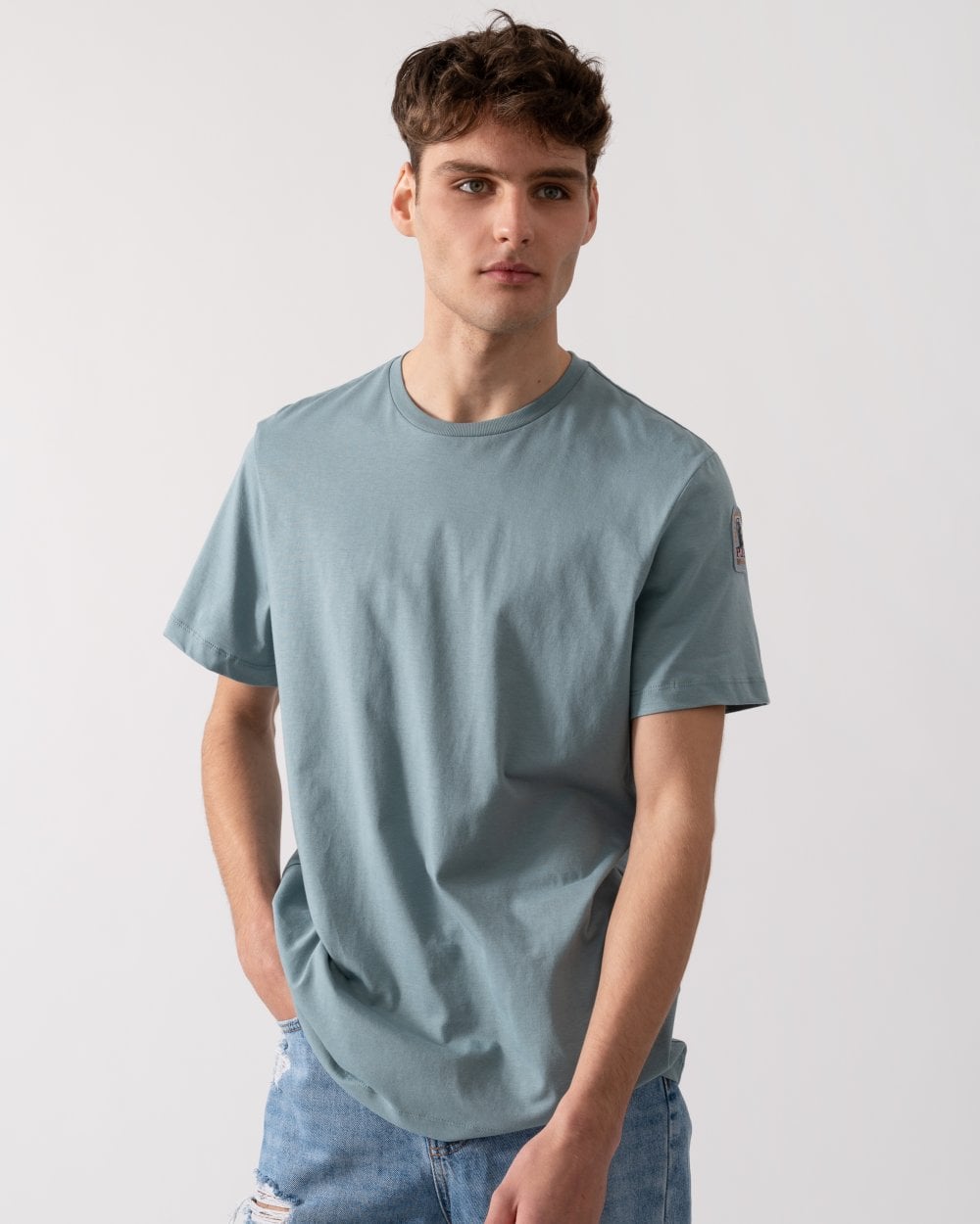 Parajumpers Shispare Tee Mens T-Shirt - Smoke Blue 0323