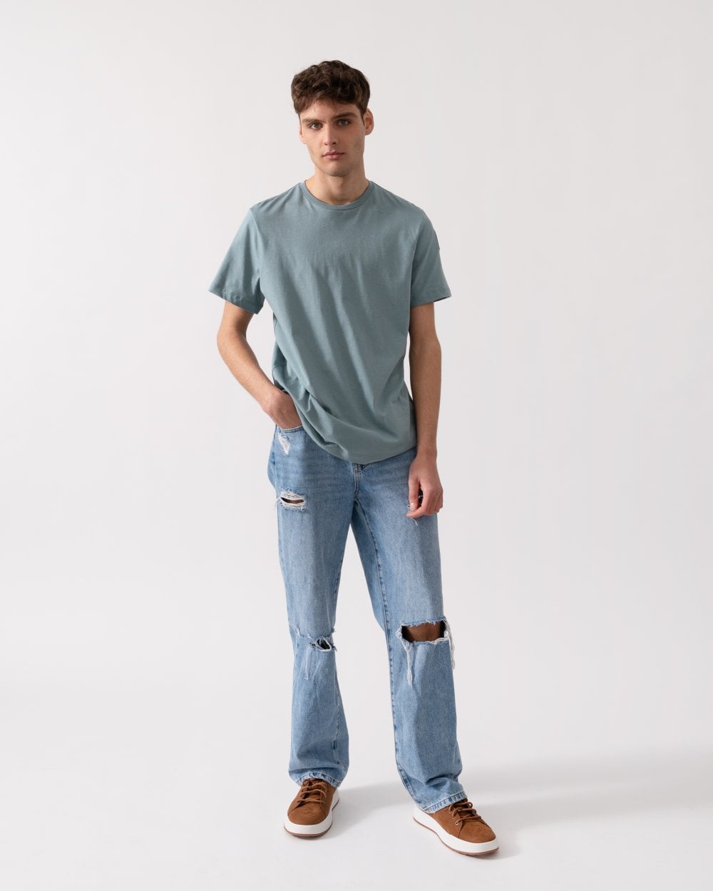 Parajumpers Shispare Tee Mens T-Shirt - Smoke Blue 0323