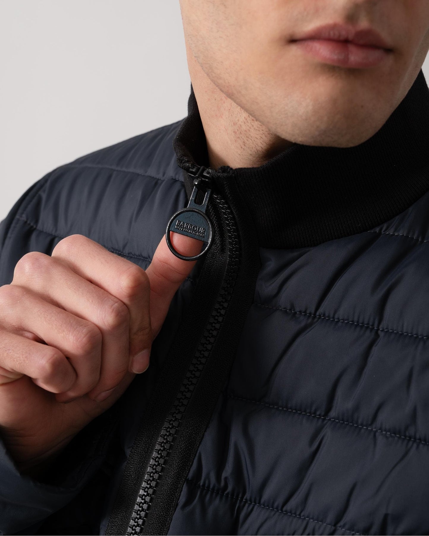 Barbour International Re-Ariel Mens Puffer Jacket - Dark Navy