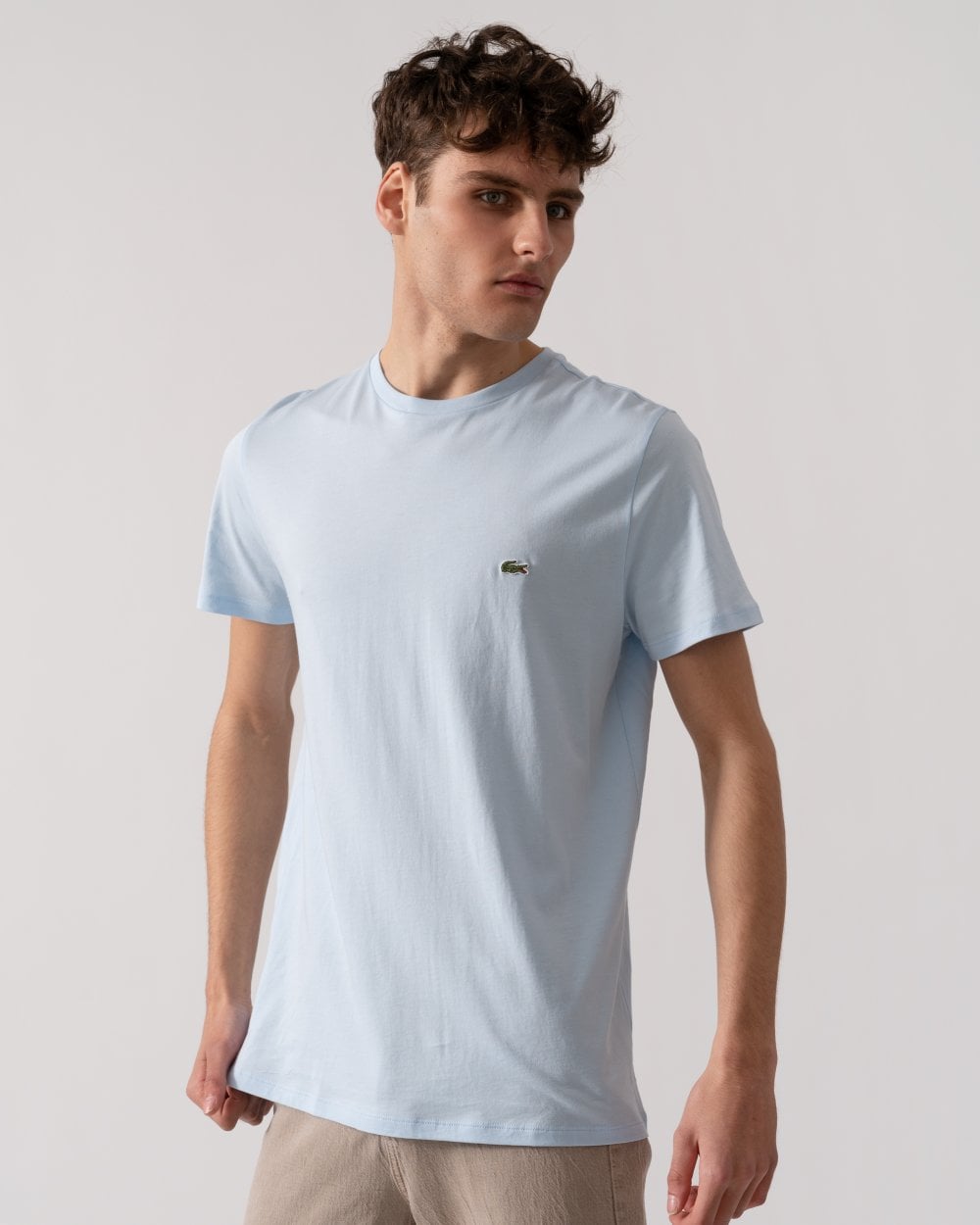 Lacoste Mens Crew Neck Pima Cotton Jersey T-shirt