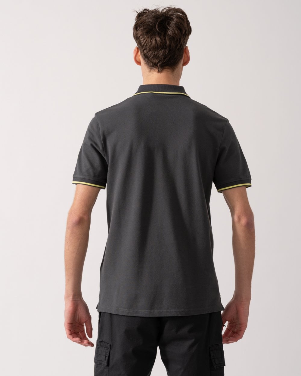 Lyle & Scott Tipped Mens Polo Shirt SP1524VOG - X735 Gunmetal/ Steward