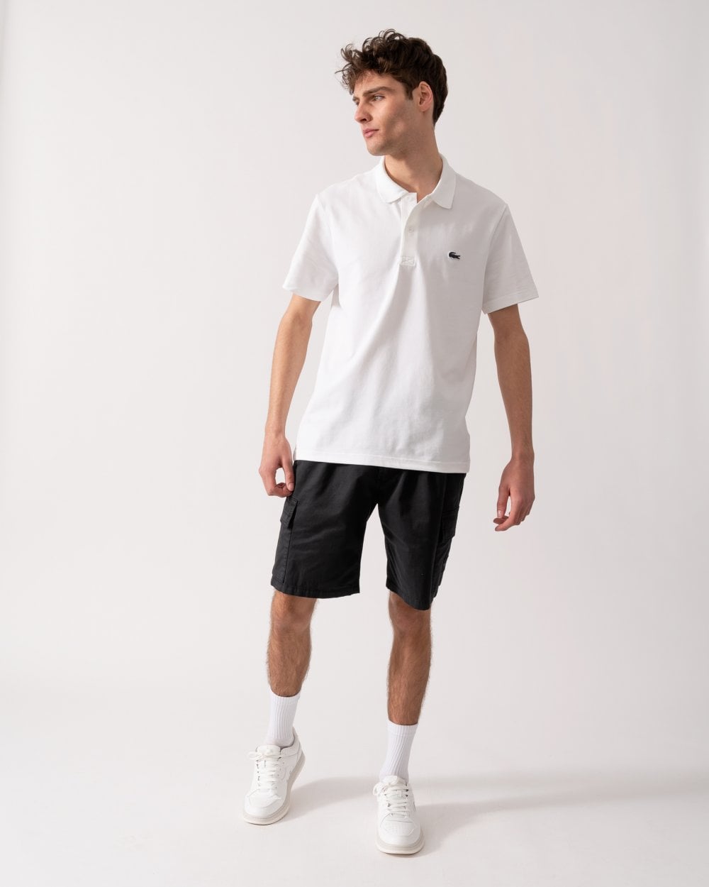Lacoste Short Sleeved Mens Polo Shirt - White 001