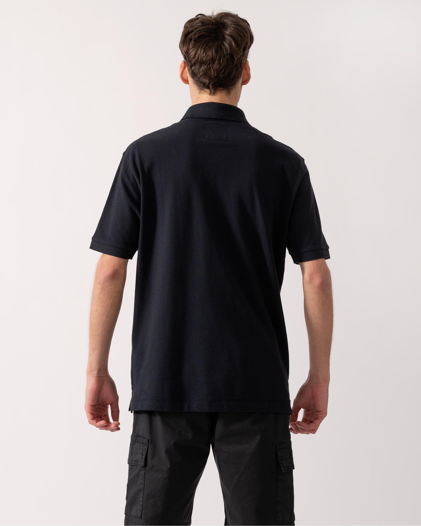 Armani Exchange Mens Embroidered A|X Monogram Short Sleeve Polo Shirt - Deep Navy UB101