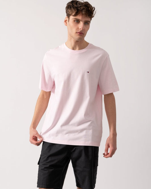 Tommy Hilfiger Essential Seasonal Regular Fit Solid Mens T-Shirt - Light Pink