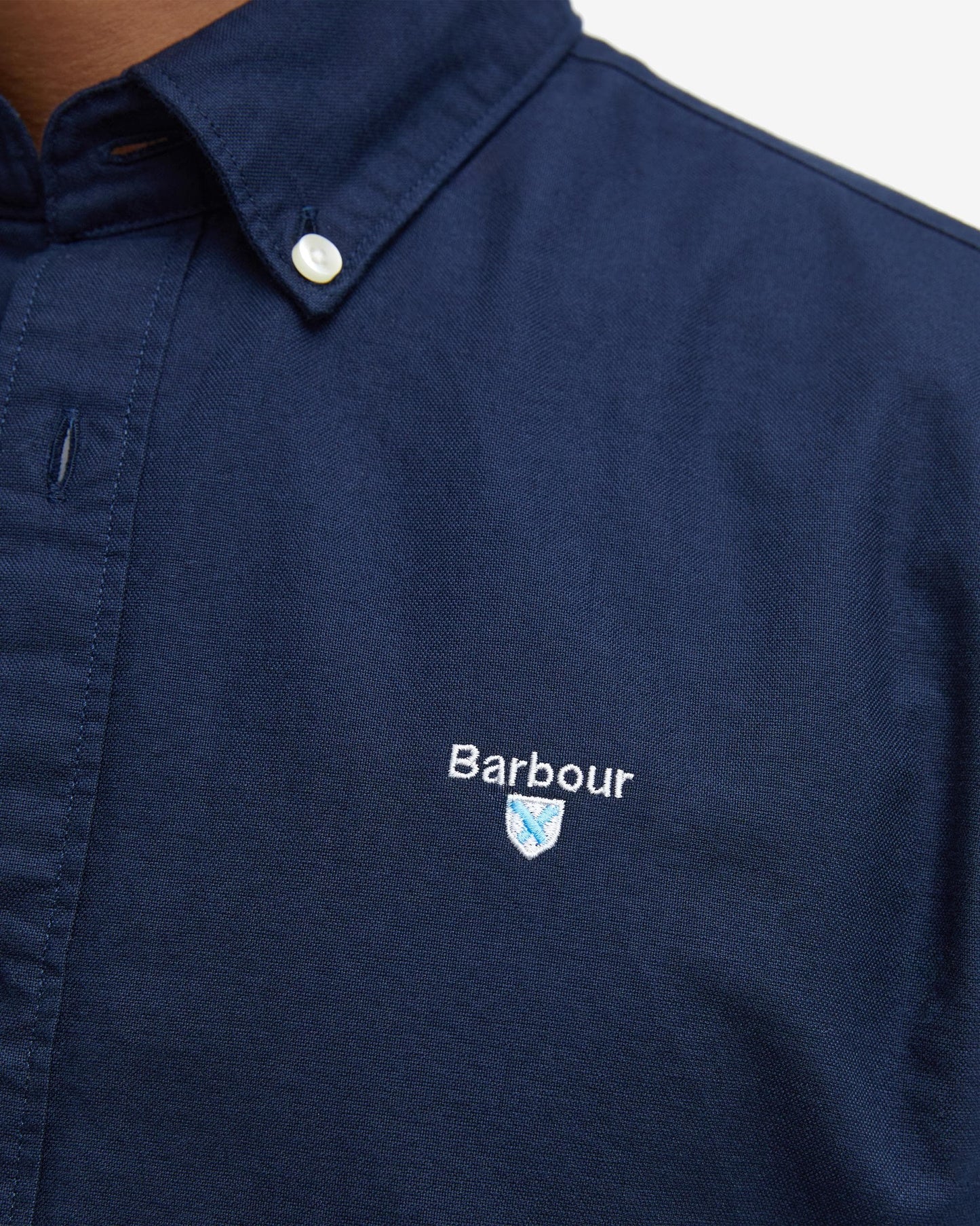 Barbour Oxtown Long Sleeve Mens Tailored Shirt - Navy