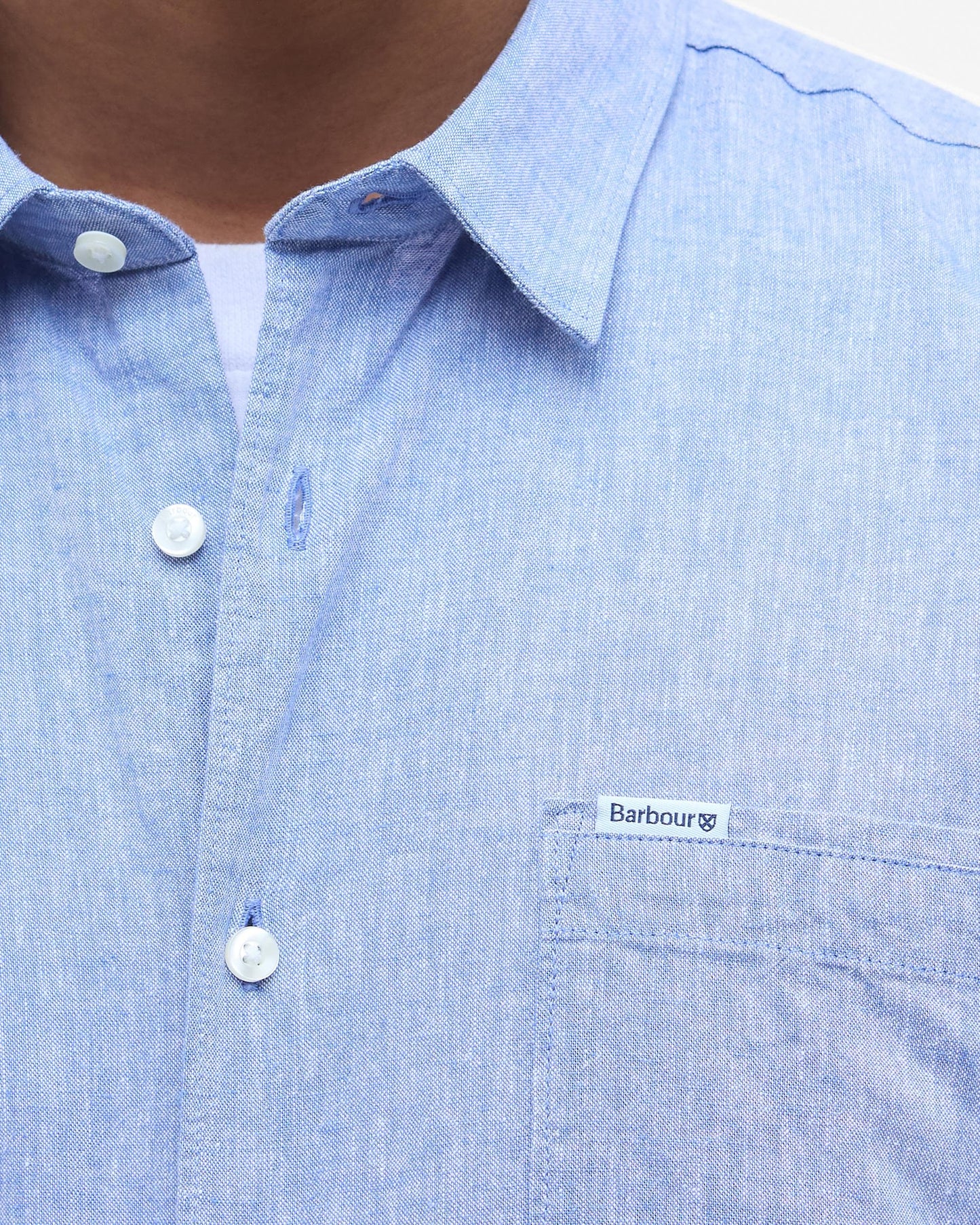 Barbour Nelson Mens Summer Shirt - Blue