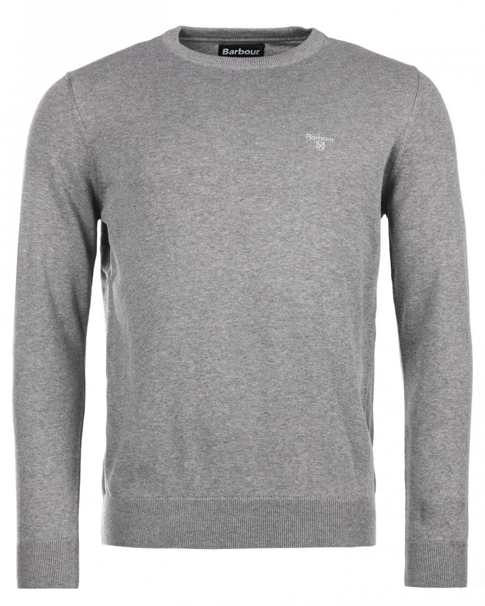Barbour Pima Cotton Mens Crew Sweatshirt - Grey