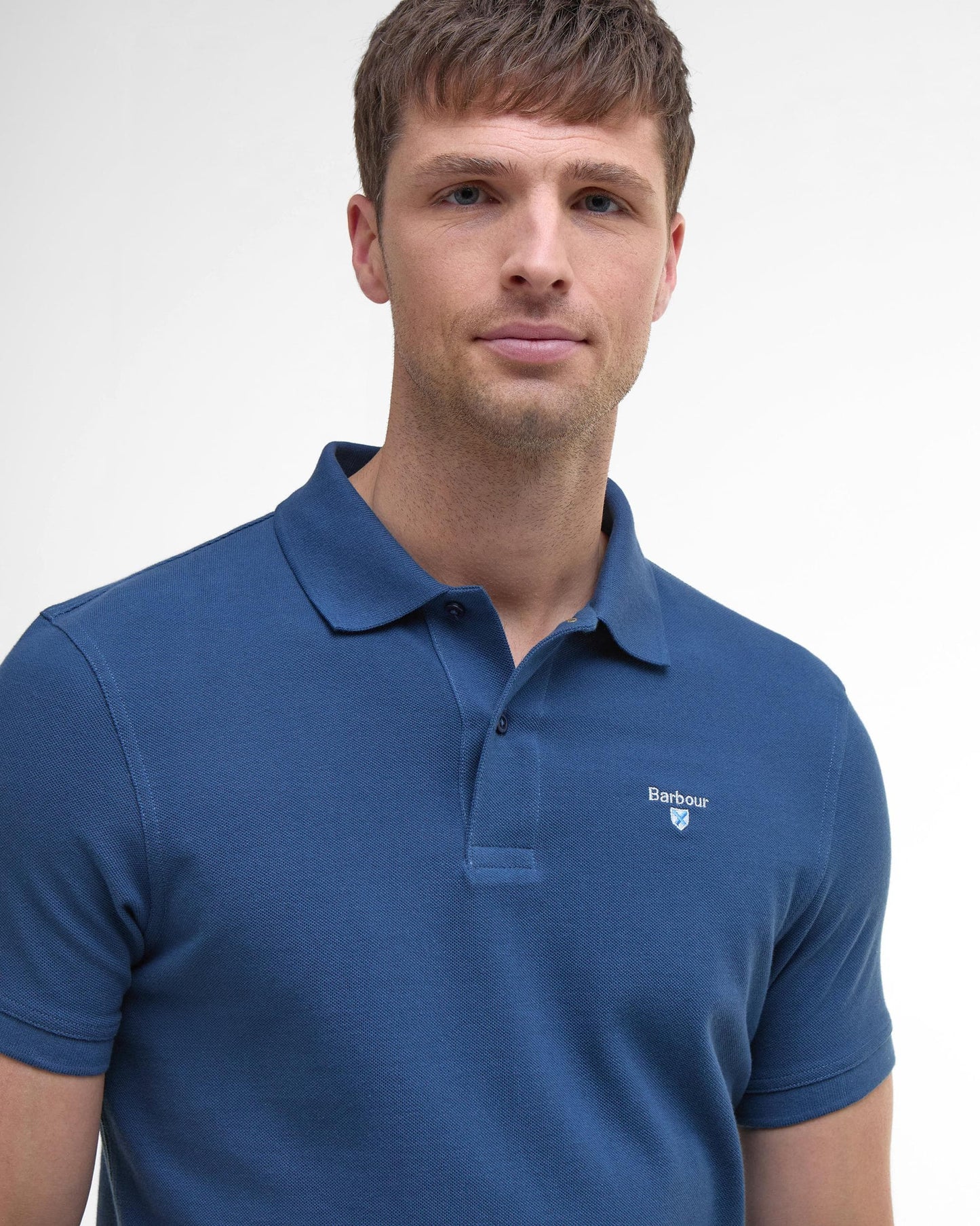 Barbour Mens Sports Polo Shirt - Dark Denim