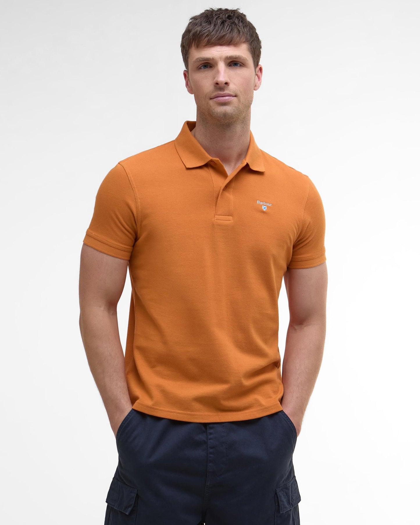 Barbour Mens Sports Polo Shirt - Sunset Haze