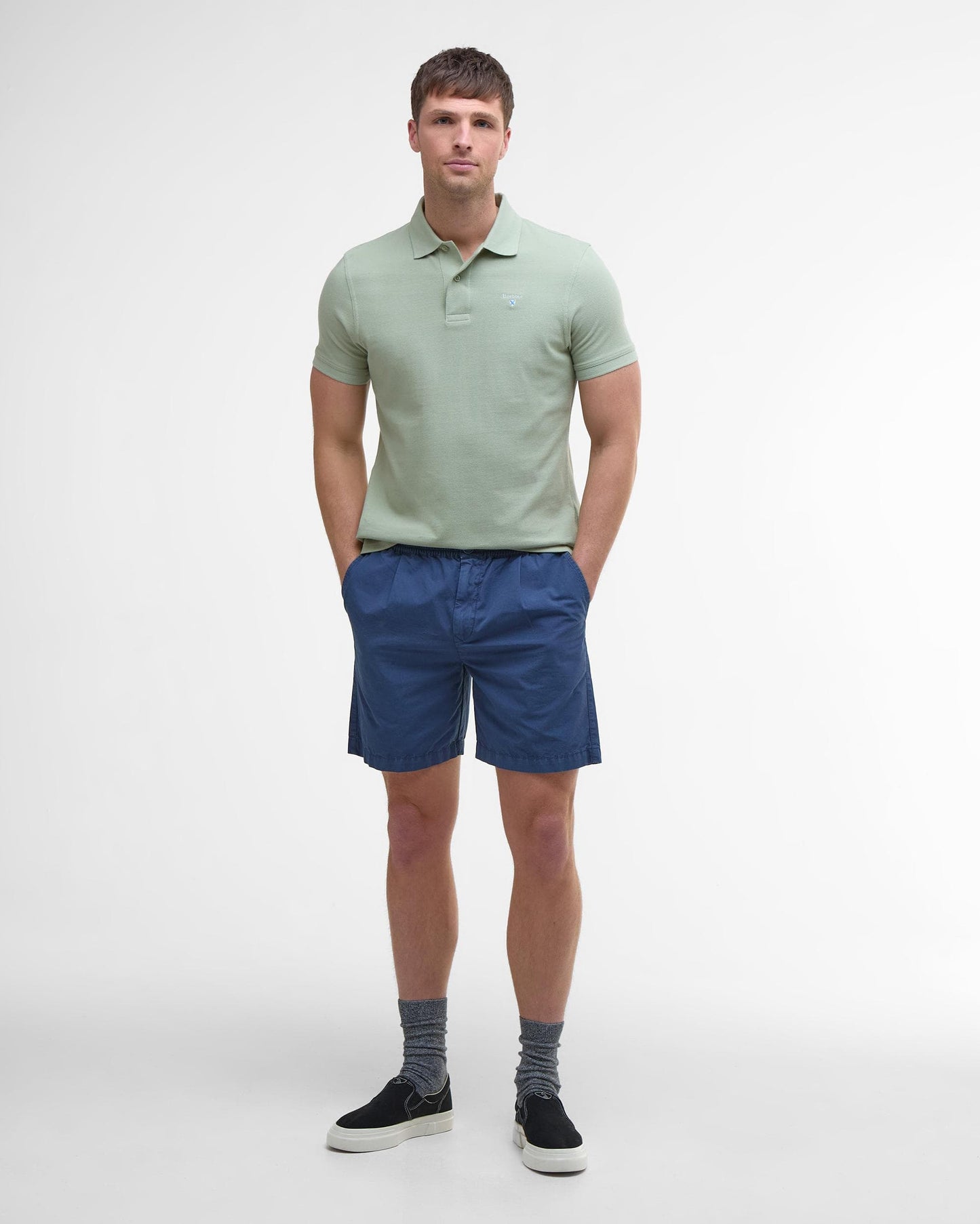 Barbour Mens Sports Polo Shirt - Seagrass