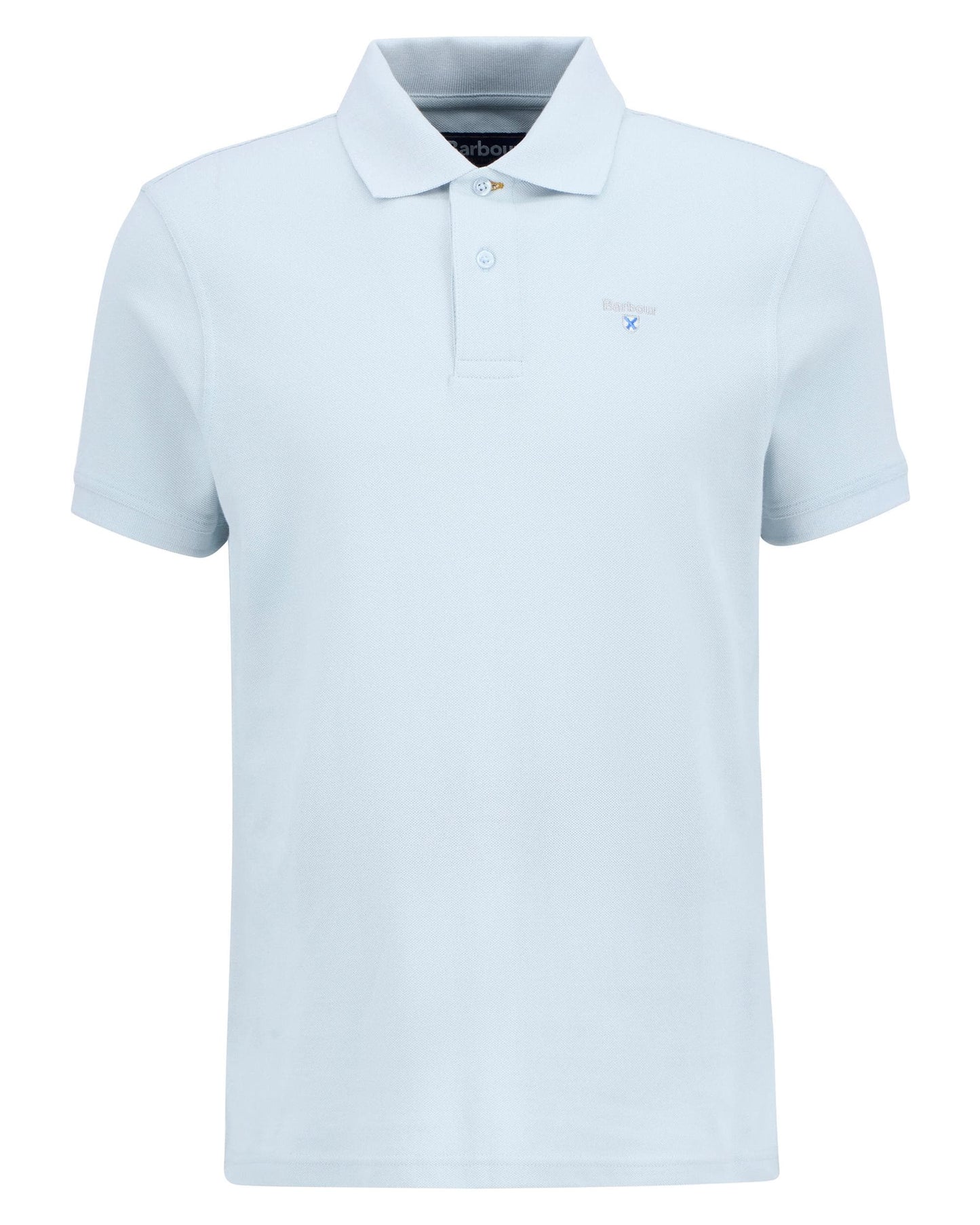 Barbour Mens Sports Polo Shirt - Bleached Blue