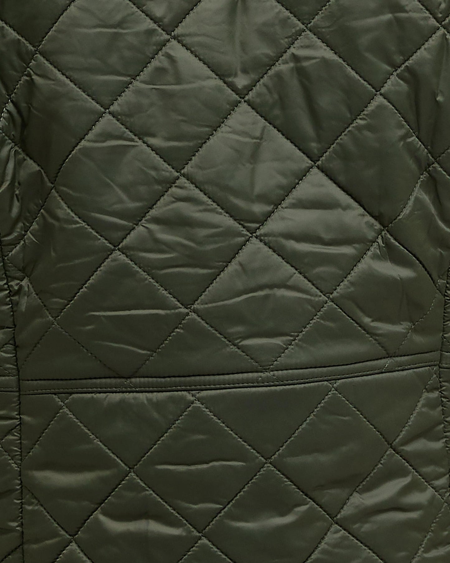 Barbour Deveron Polarquilt Womens Jacket - Olive/Pearl
