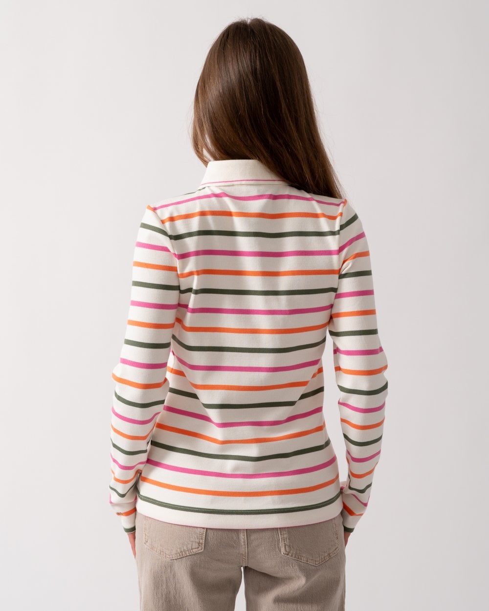 Joules Fairfield Womens Ribbed Polo 224303 - Multi Stripe