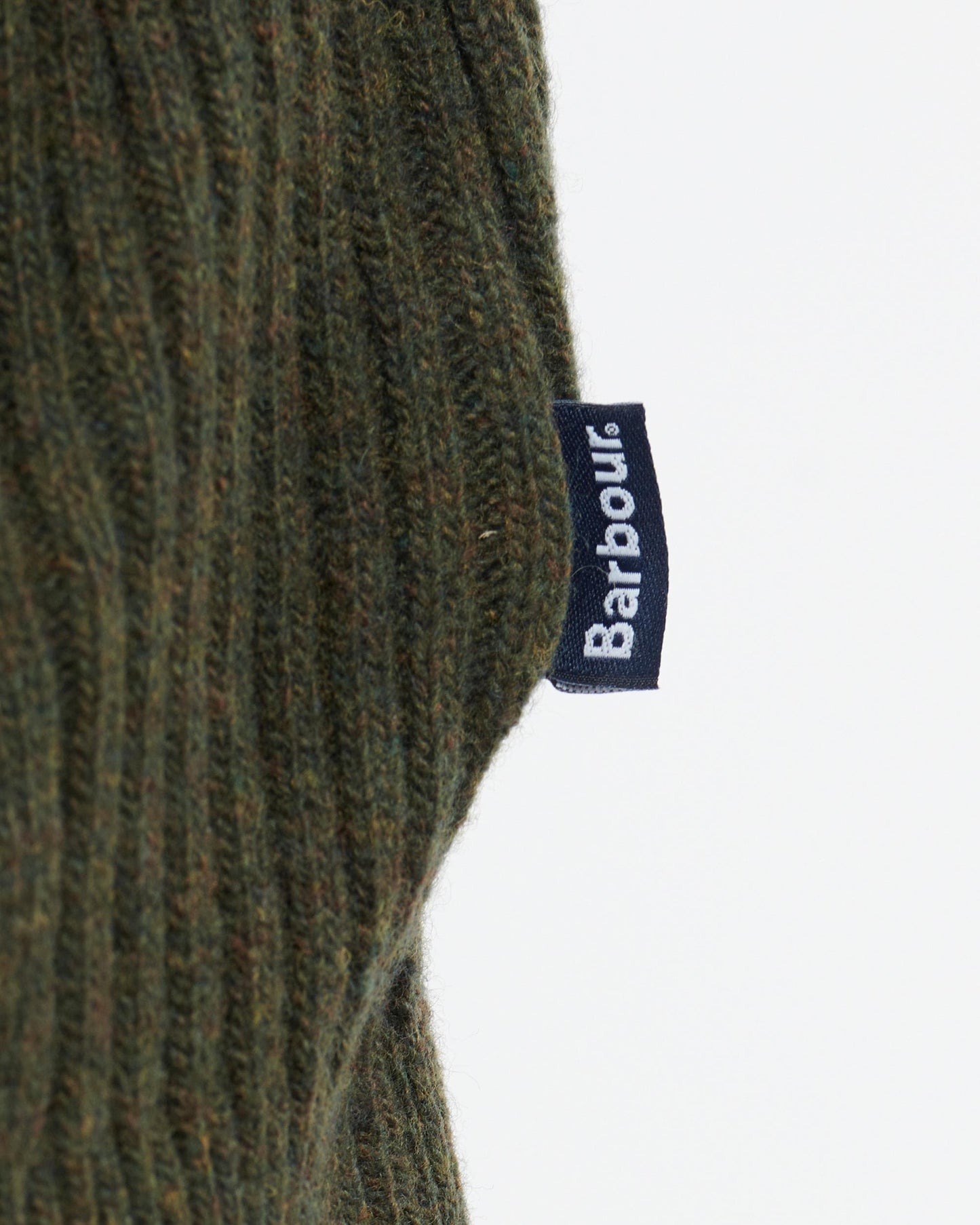 Barbour Holden Mens Half Zip - Olive Marl