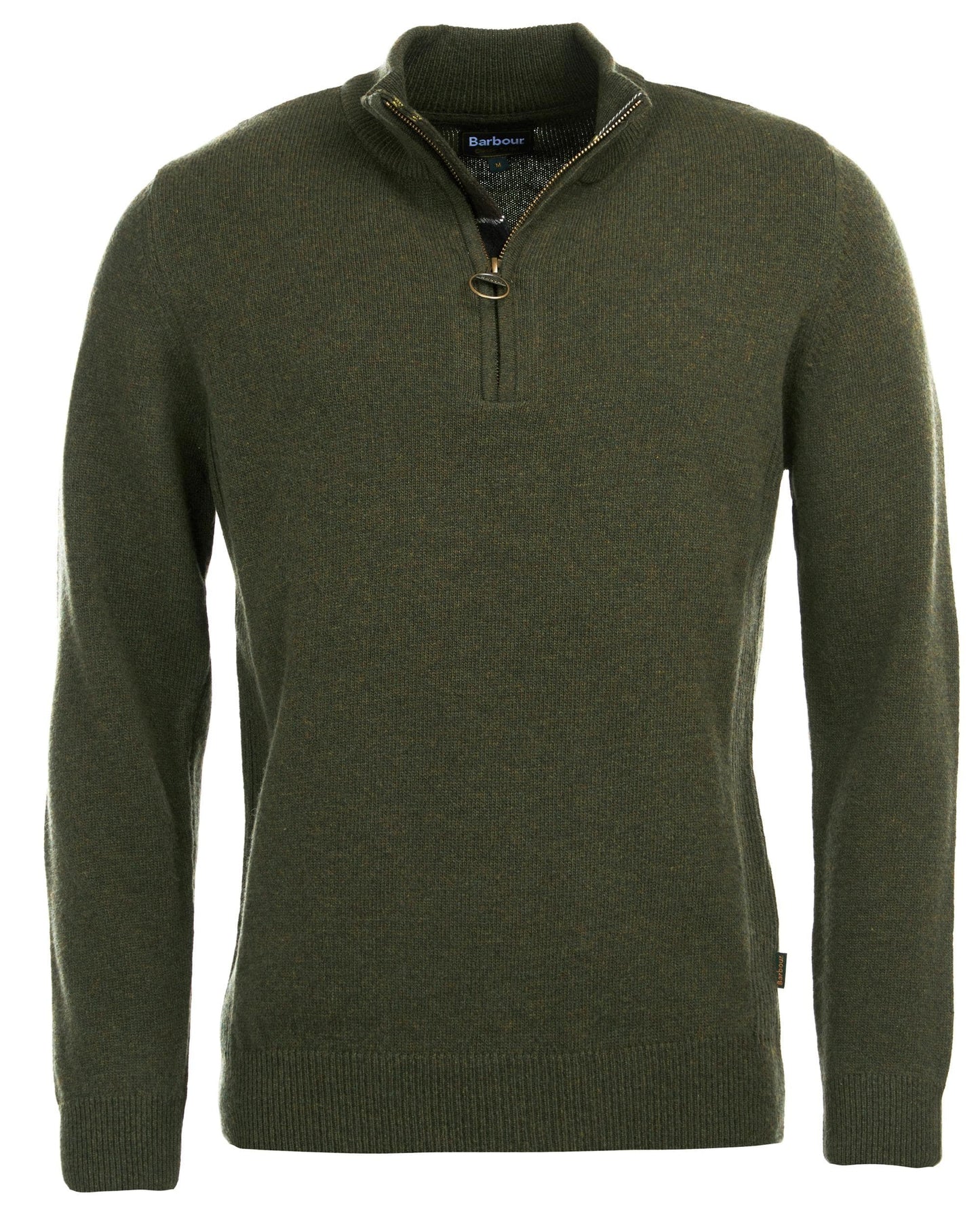 Barbour Holden Mens Half Zip - Olive Marl