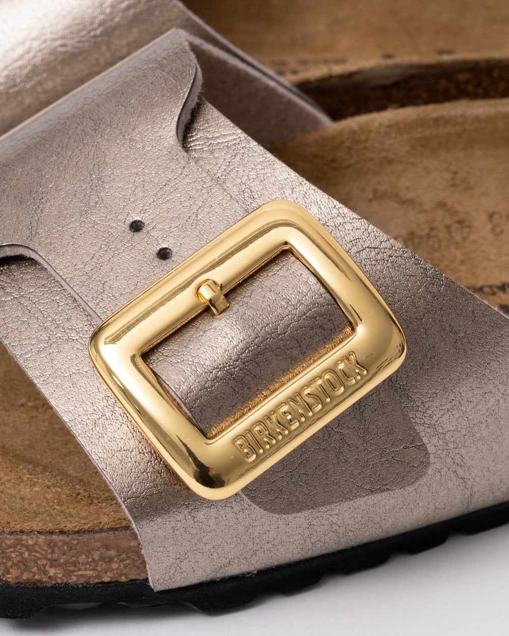 Birkenstock Catalina Cushion Big Buckle Womens Birko-Flor Sandals - Graceful Taupe