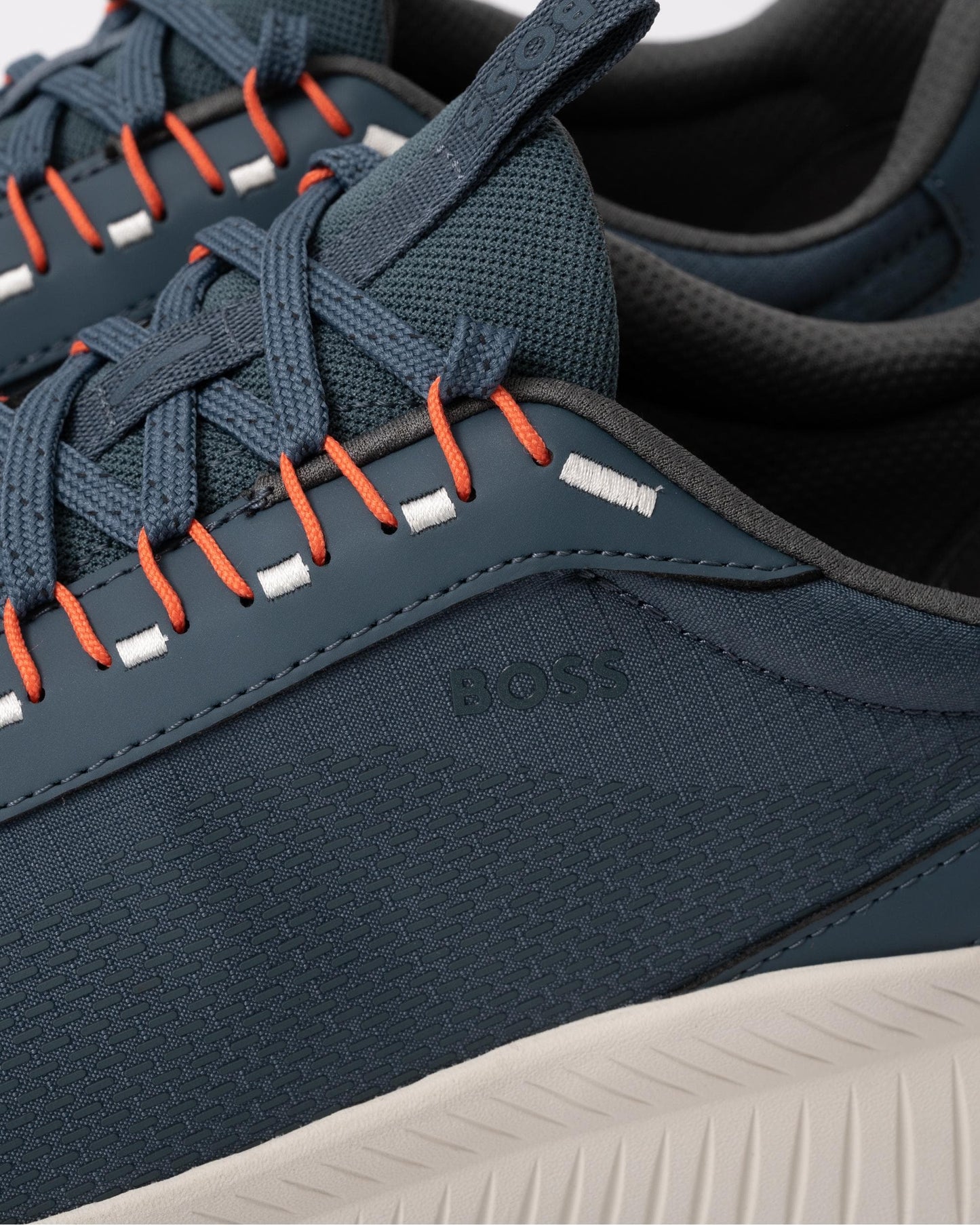 BOSS Orange TTNM EVO Runn Mens Mesh Upper Trainers - Open Blue 499