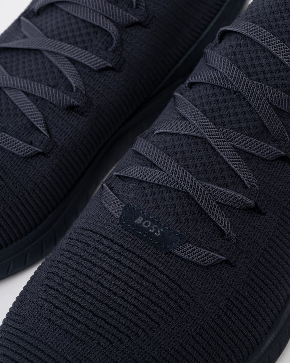 BOSS Orange Titanium Mens Slip-On Knit Trainers - Dark Blue 405