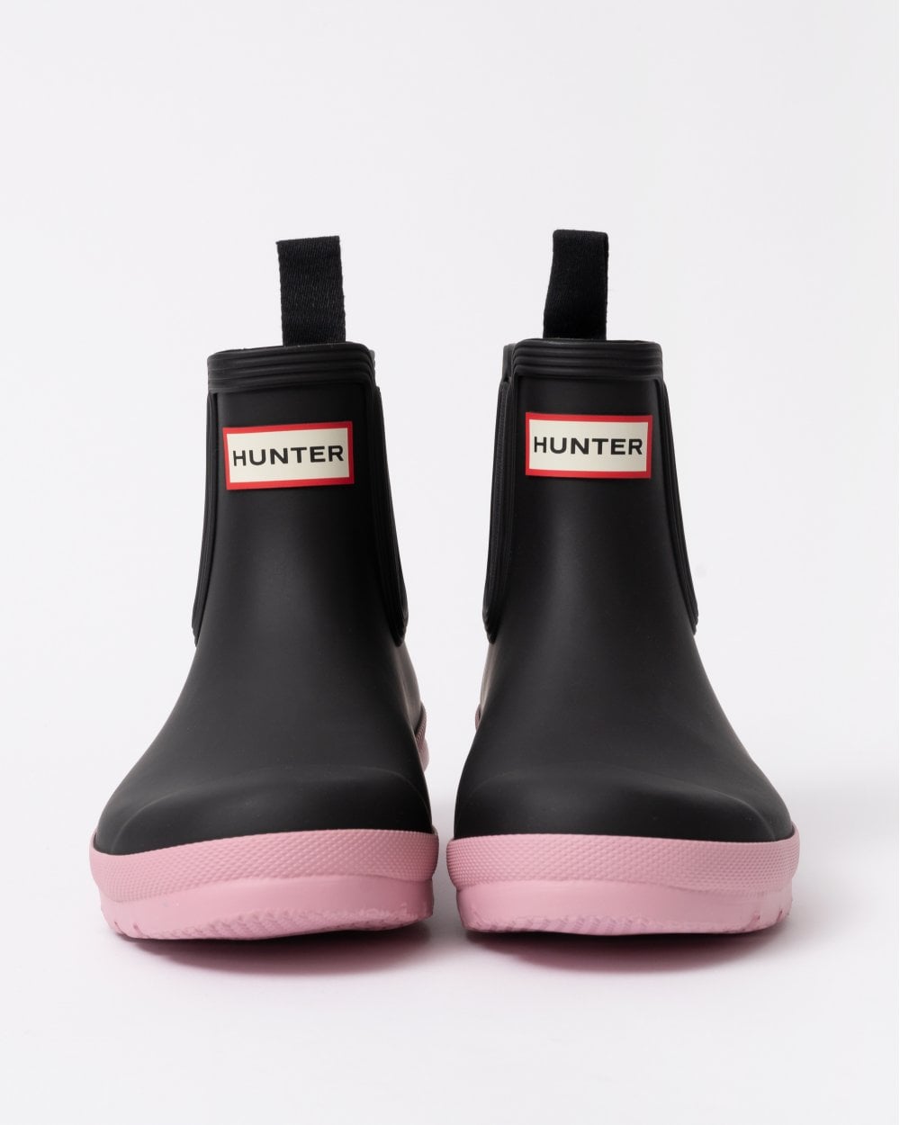 Hunter Original Chelsea Womens Boots - Black/Pink Nectar