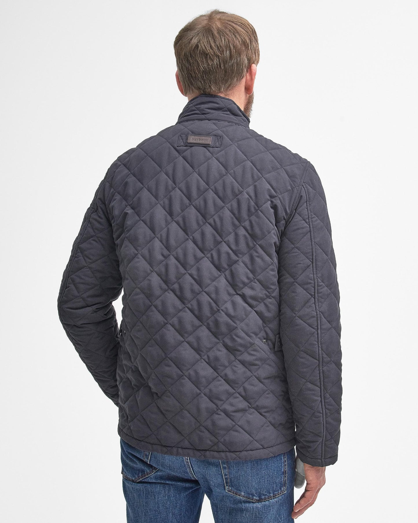 Barbour Shoveler Mens Quilted Jacket - Navy