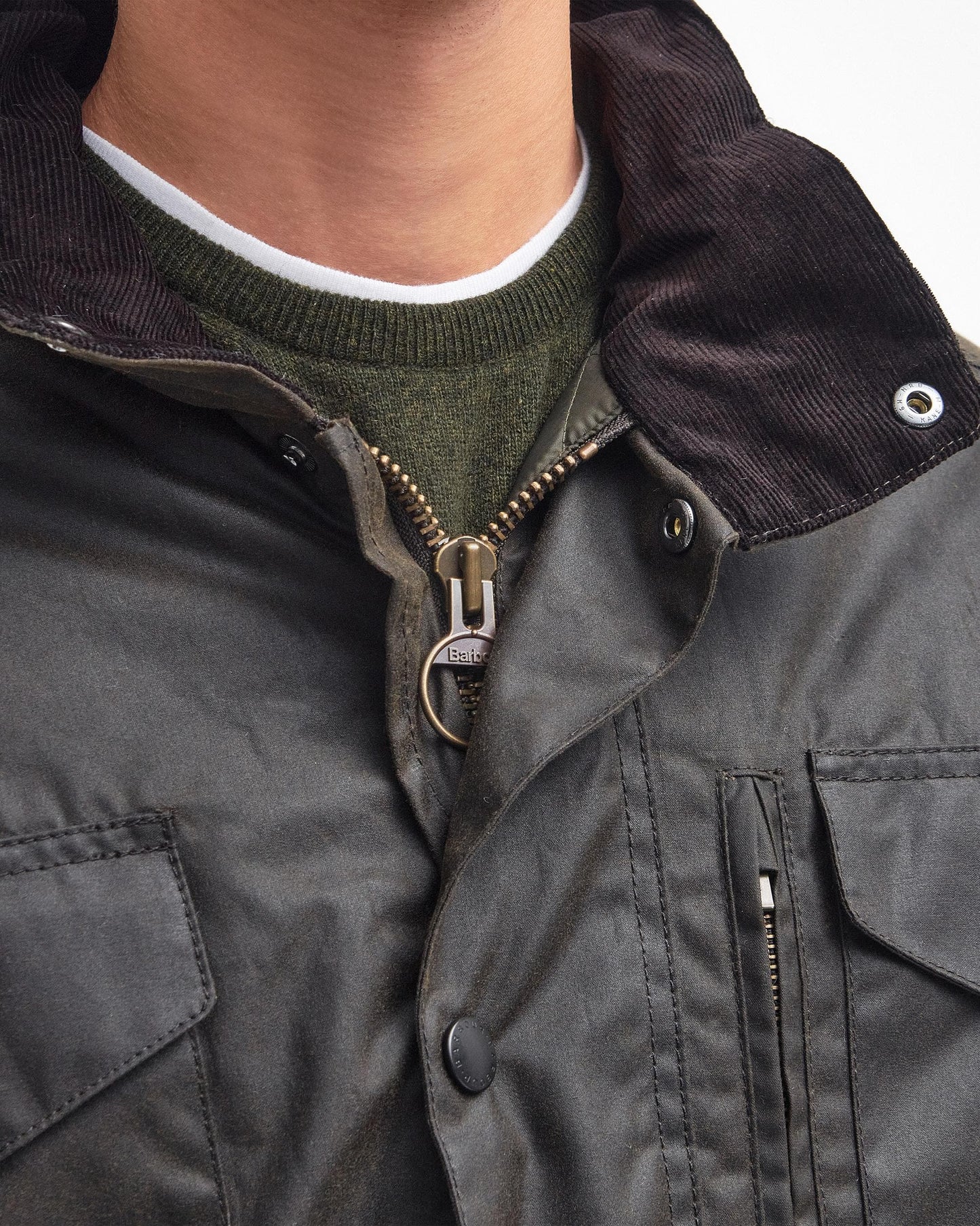 Barbour Sapper Mens Wax Jacket - Olive/Classic