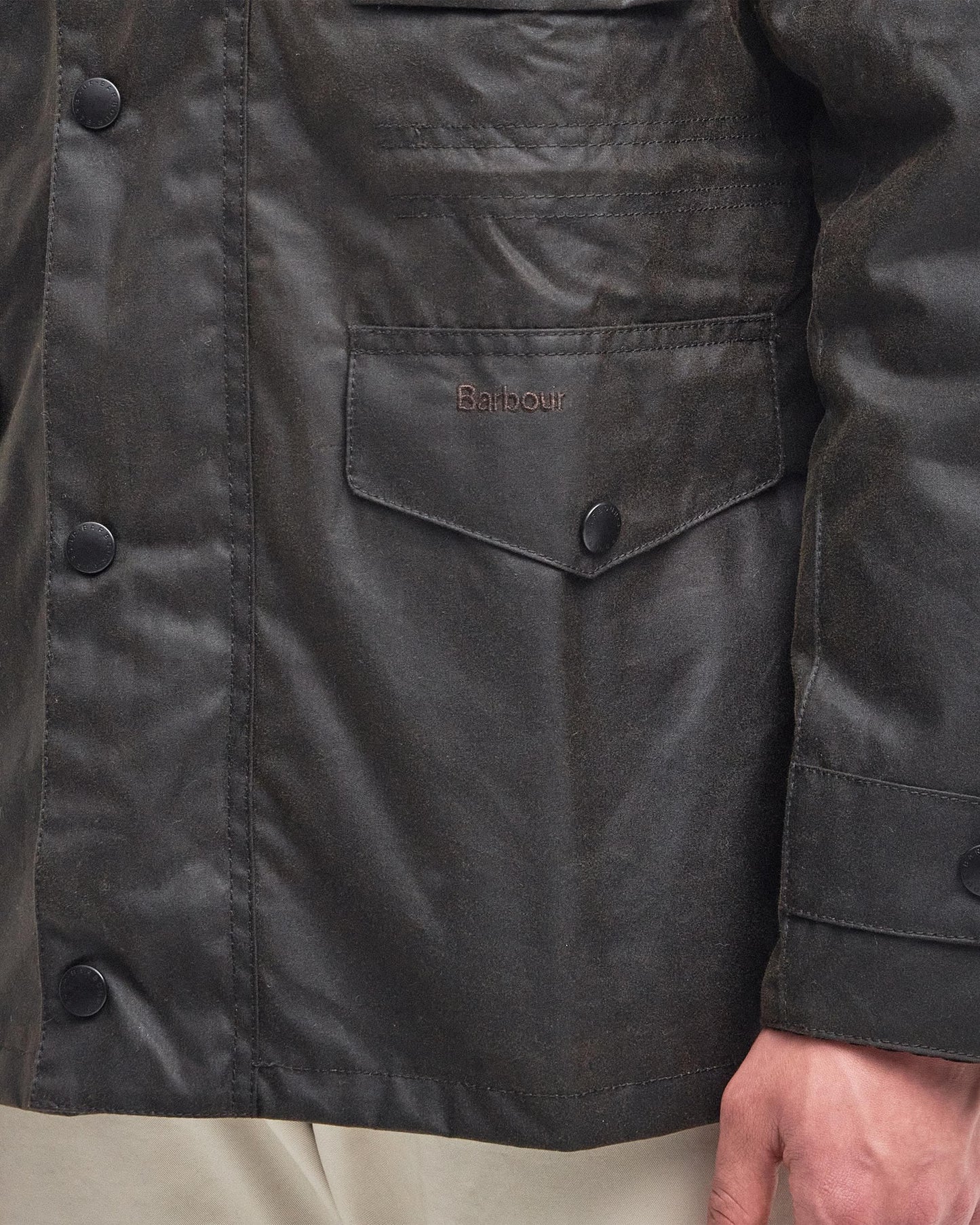 Barbour Sapper Mens Wax Jacket - Olive/Classic