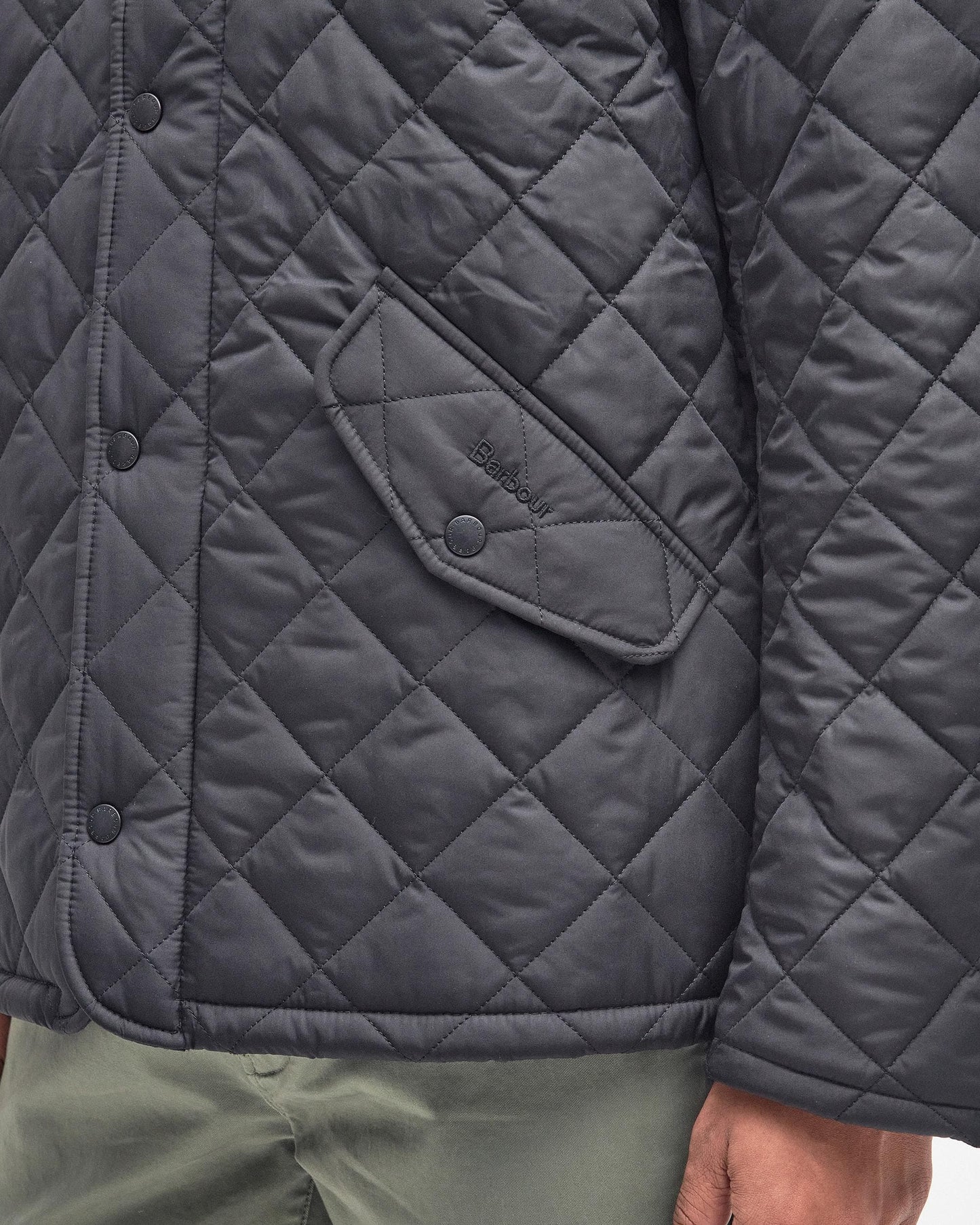 Barbour Chelsea Mens Sportsquilt Jacket - Black