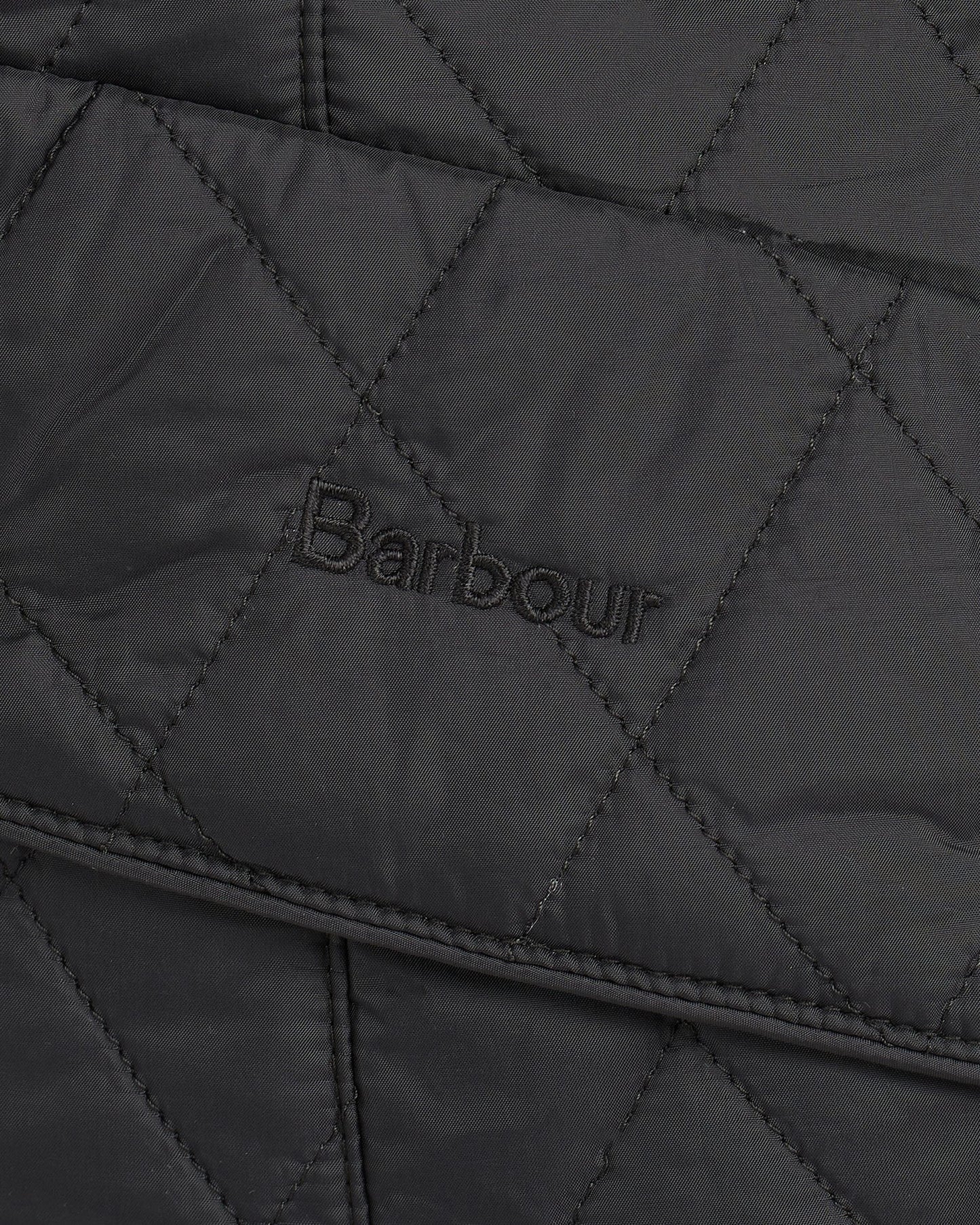 Barbour Flyweight Cavalry Quilted Ladies Jacket - Black/Stone