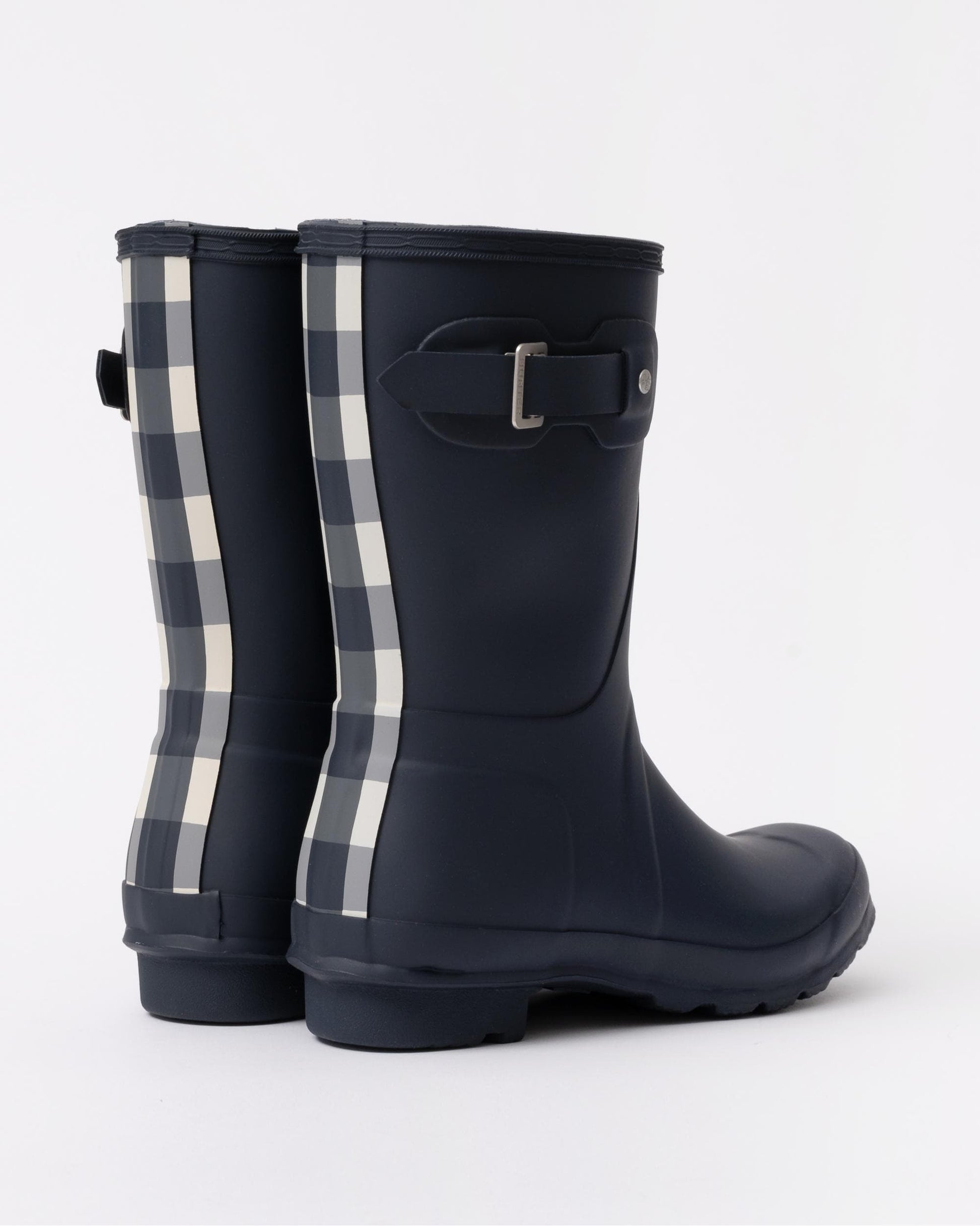 Hunter Womens Original Short Gingham Boot