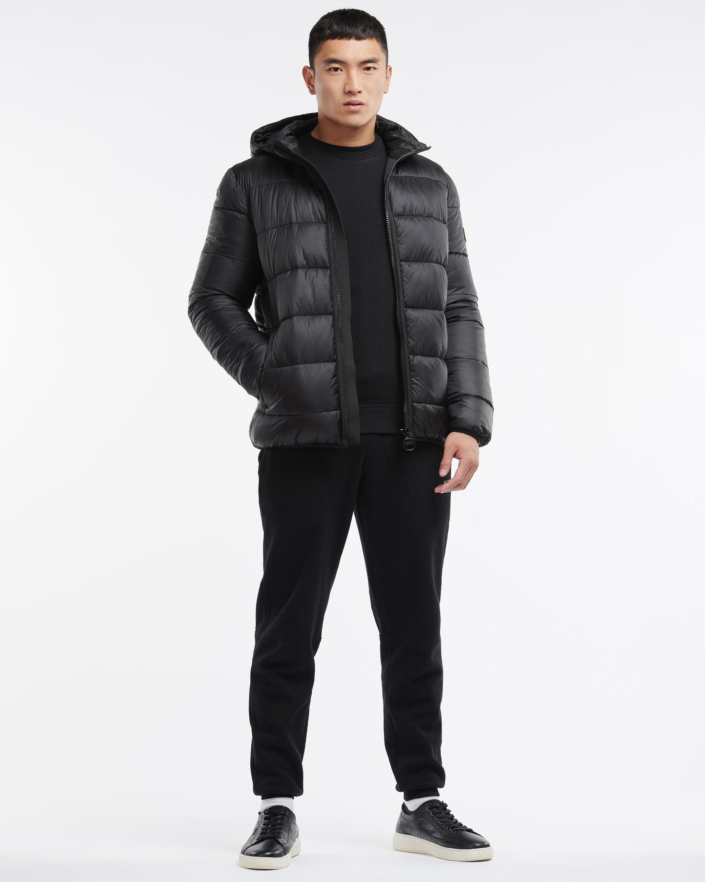 Barbour International Legacy Bobber Mens Zip Through - Black