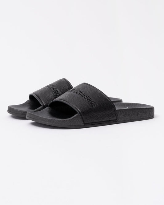 Armani Exchange Mens Tumbled PU Sliders