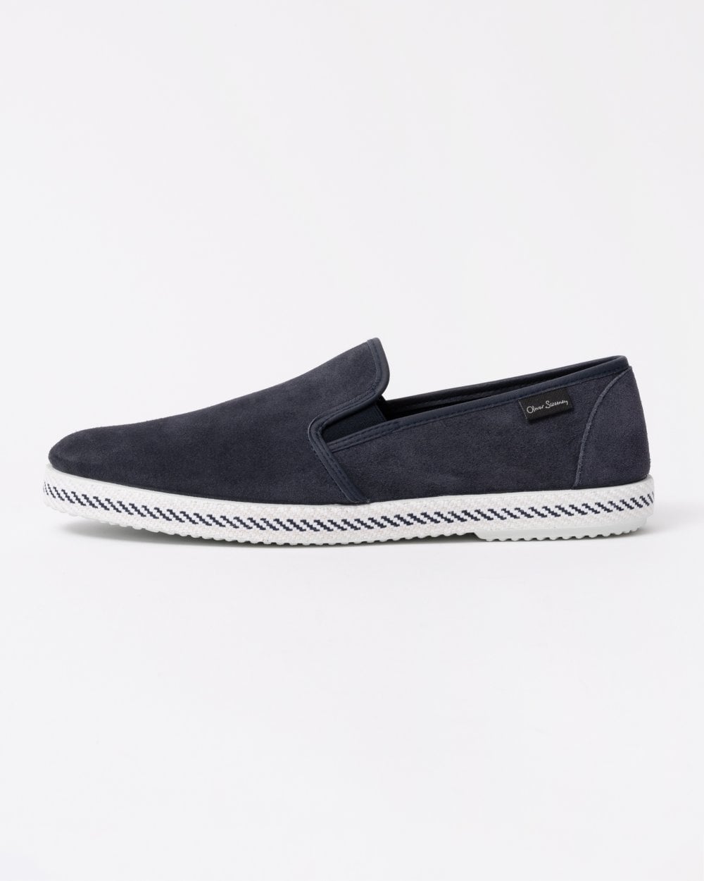 Oliver Sweeney Campomar Mens Suede Espadrilles - Navy