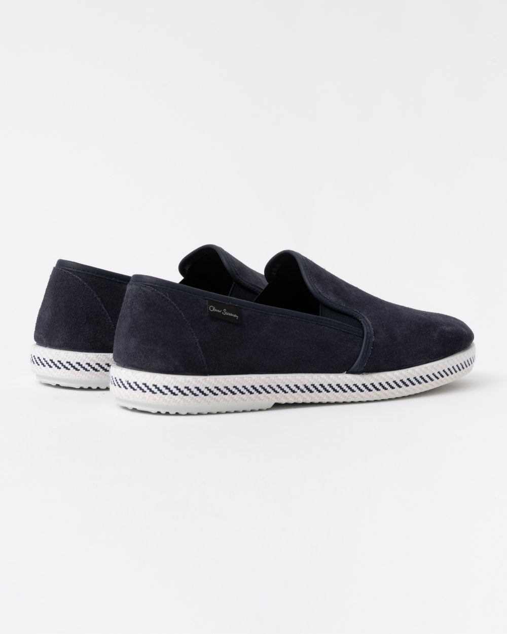 Oliver Sweeney Campomar Mens Suede Espadrilles - Navy