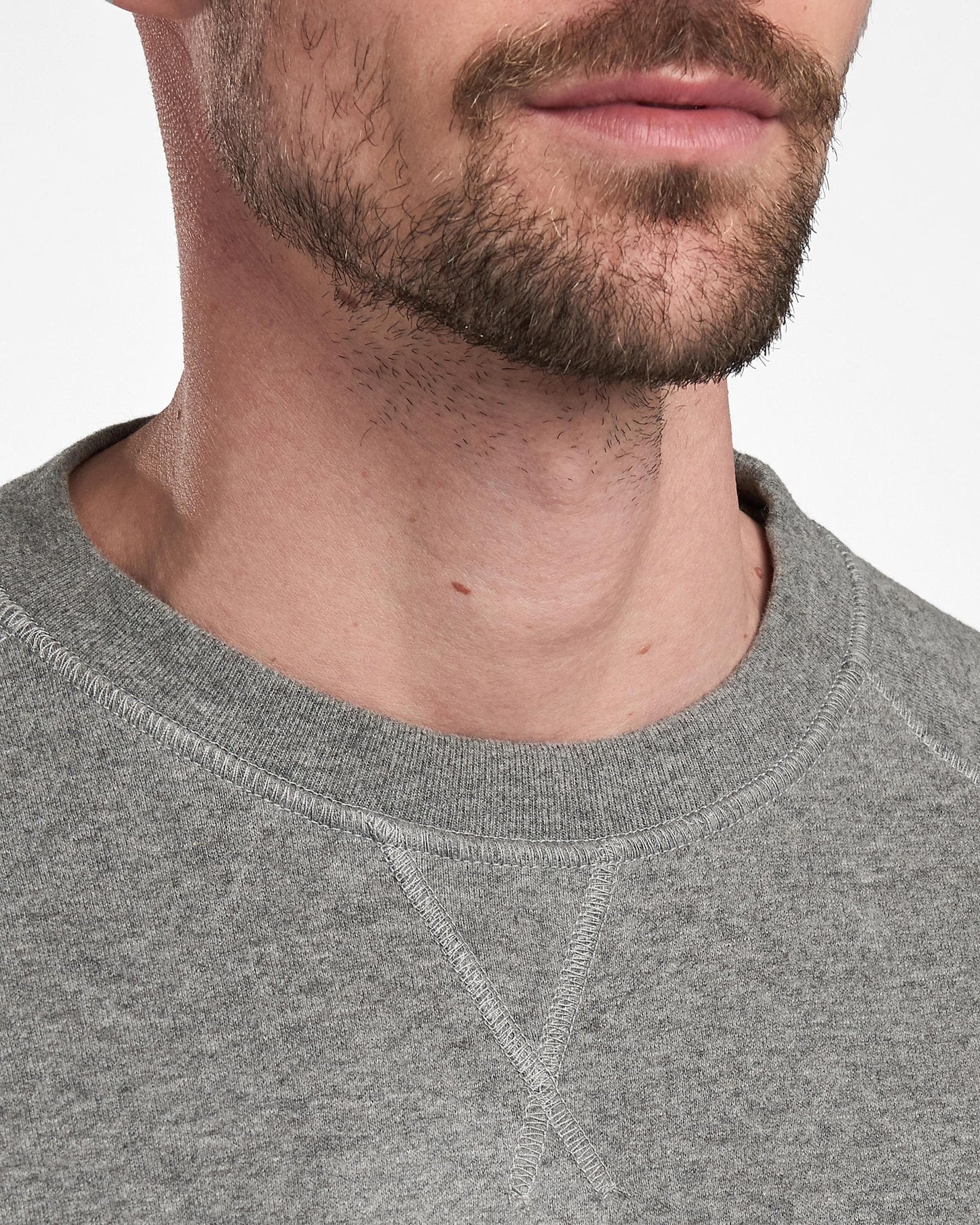 Barbour International Essential Crew Mens Sweatshirt - Anthracite Marl