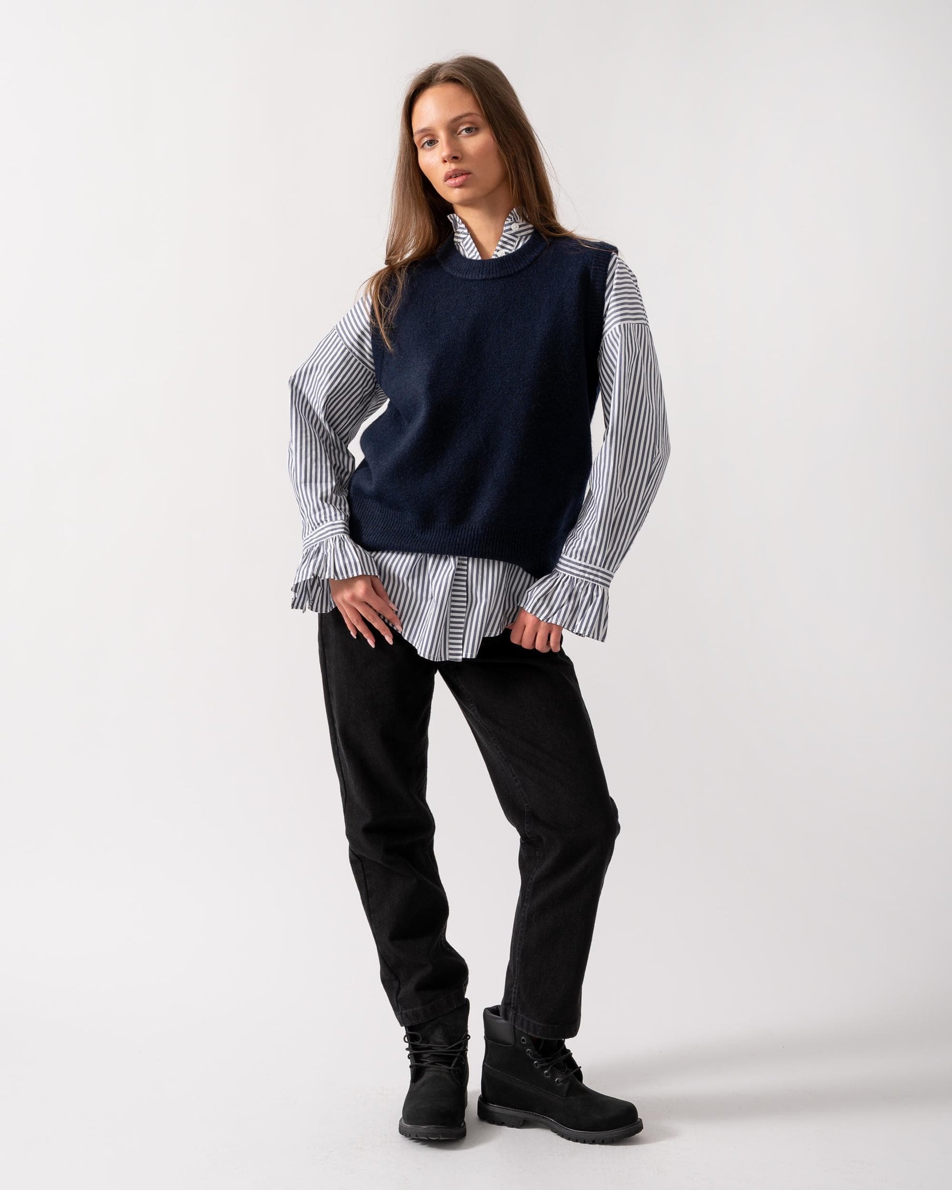 Joules Holly Womens Crew Neck Knit Tank Top