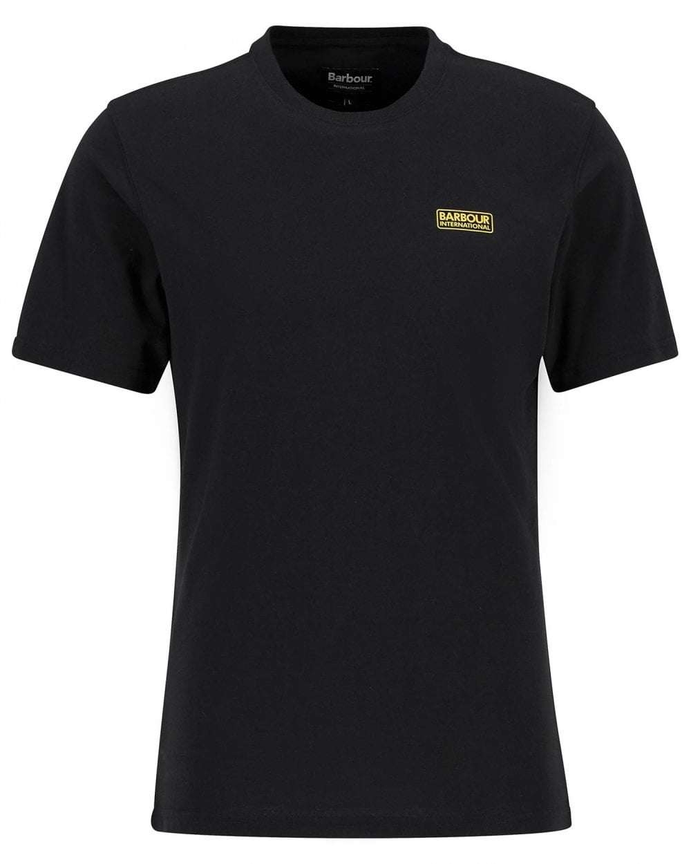 Barbour International Small Logo Mens T-Shirt - Black/Yellow