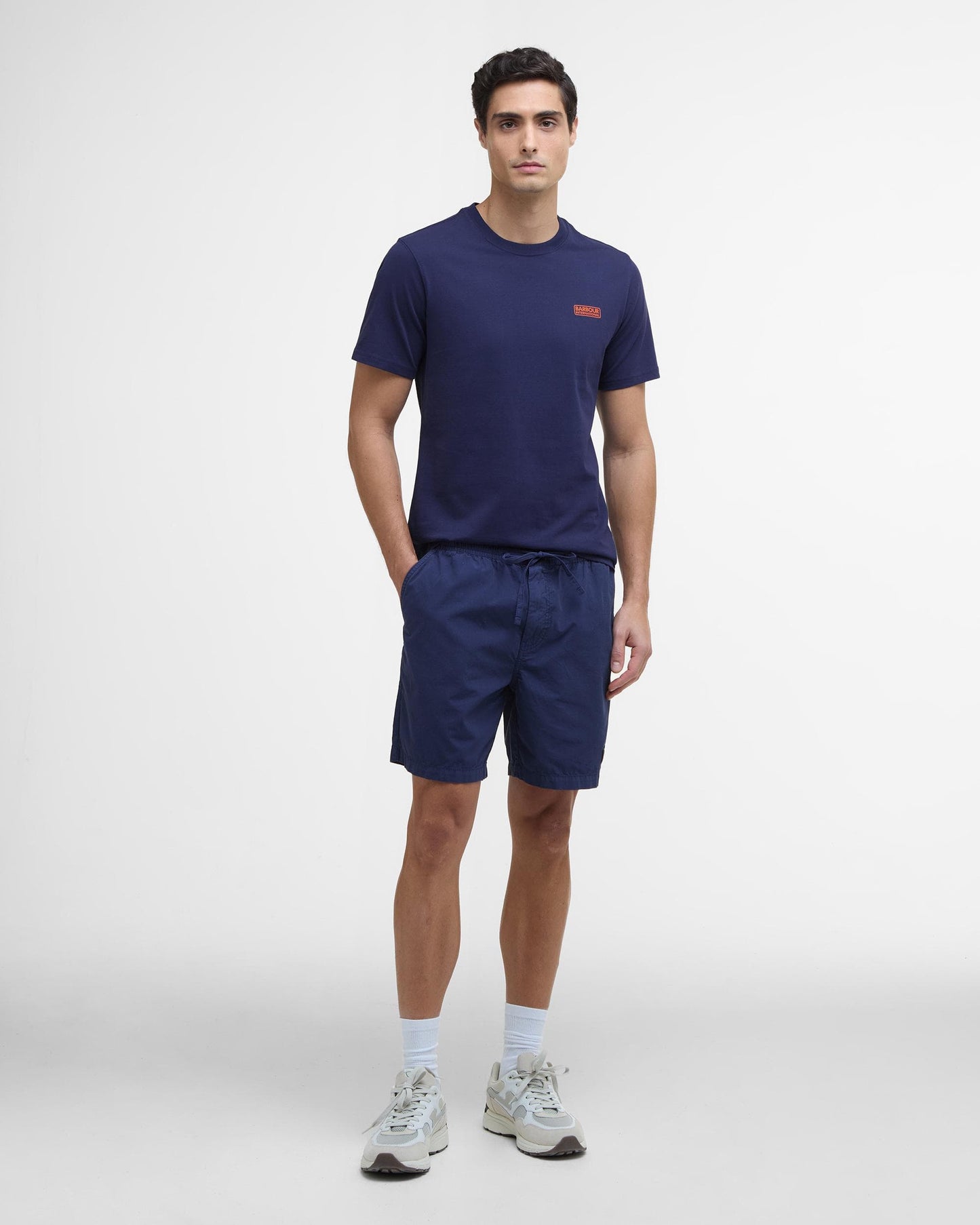 Barbour International Small Logo Mens T-Shirt - Pigment Navy