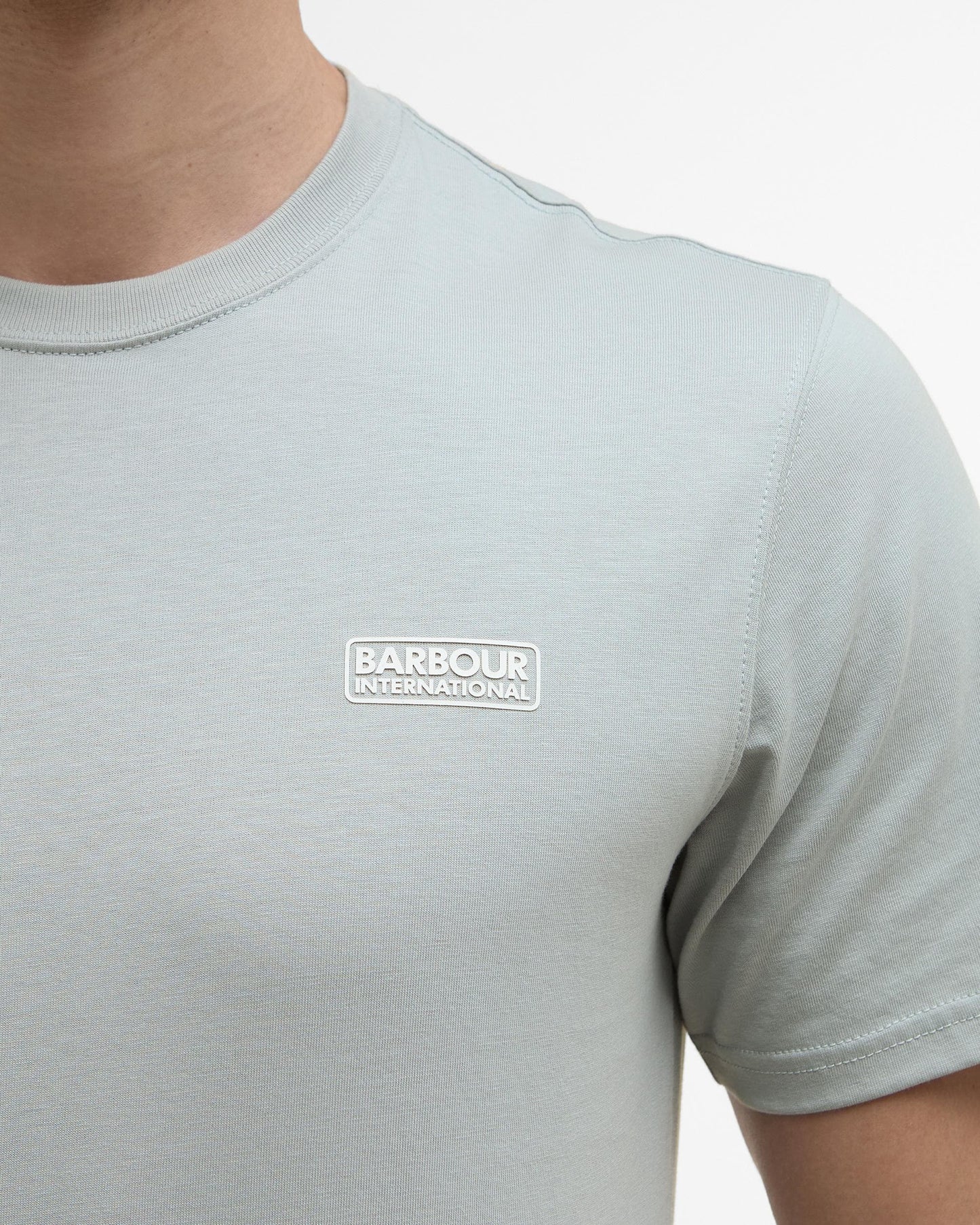 Barbour International Small Logo Mens T-Shirt - Mineral Grey